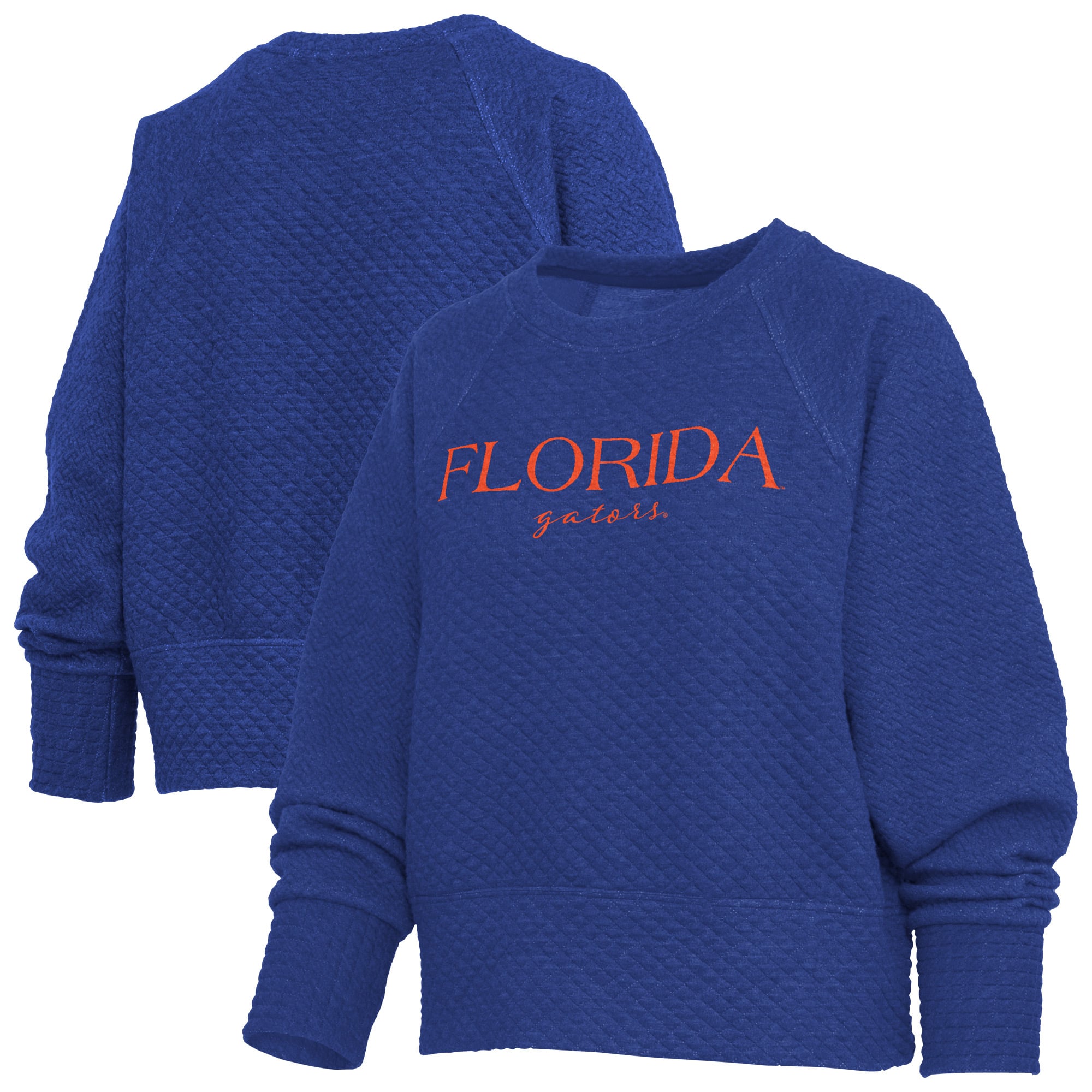 Sweat-shirt matelassé Champagne Nova pour femmes Pressbox Royal Florida Gators
