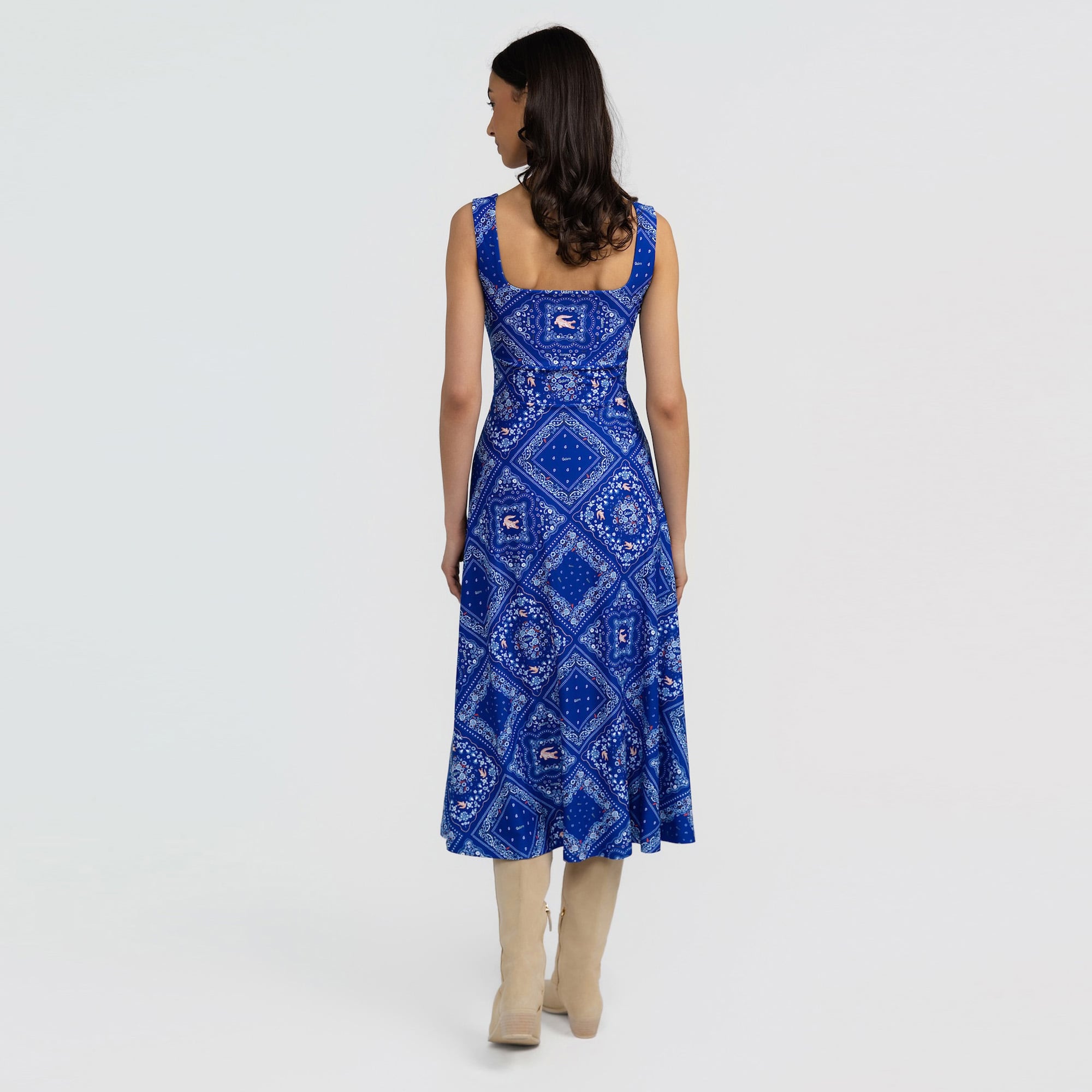 Women's Smith & Quinn Royal Florida Gators Deidra Bandana Print Maxi Dress