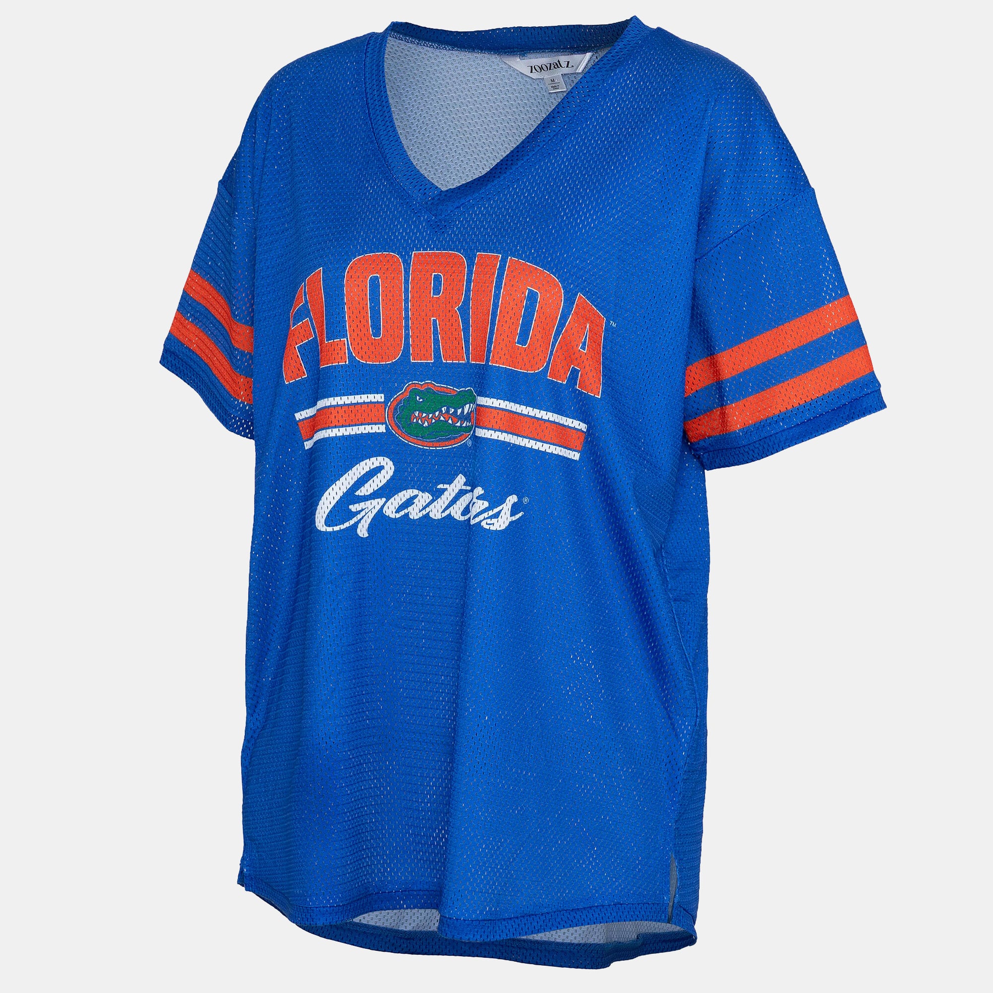 Women's ZooZatz Royal Florida Gators Mesh Jersey Kickoff T-Shirt