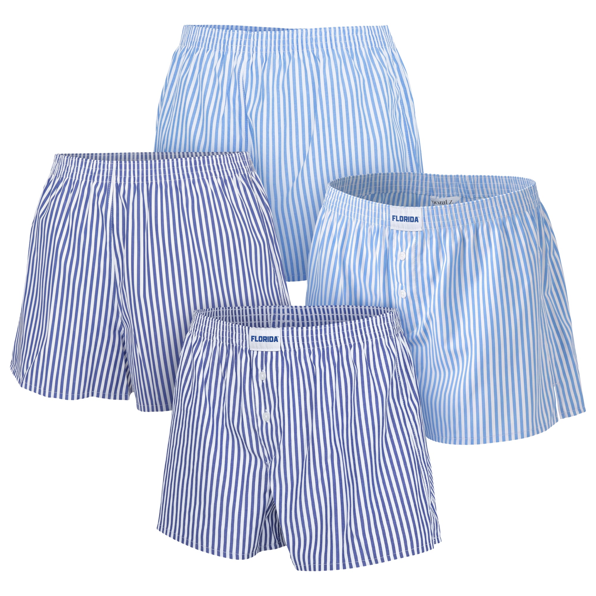 Women's ZooZatz Royal/White Florida Gators Two-Pack Boxer Shorts Set