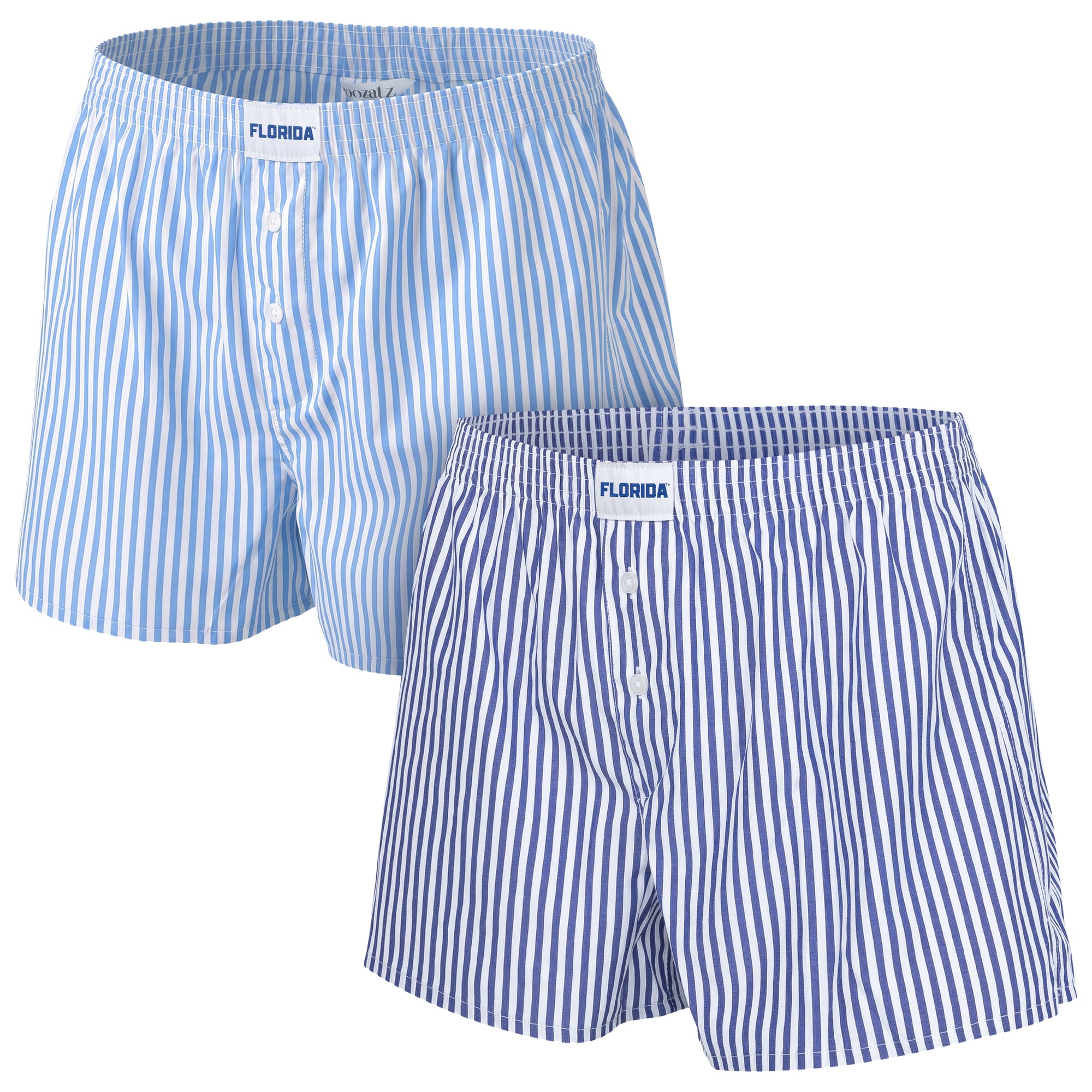 Women's ZooZatz Royal/White Florida Gators Two-Pack Boxer Shorts Set