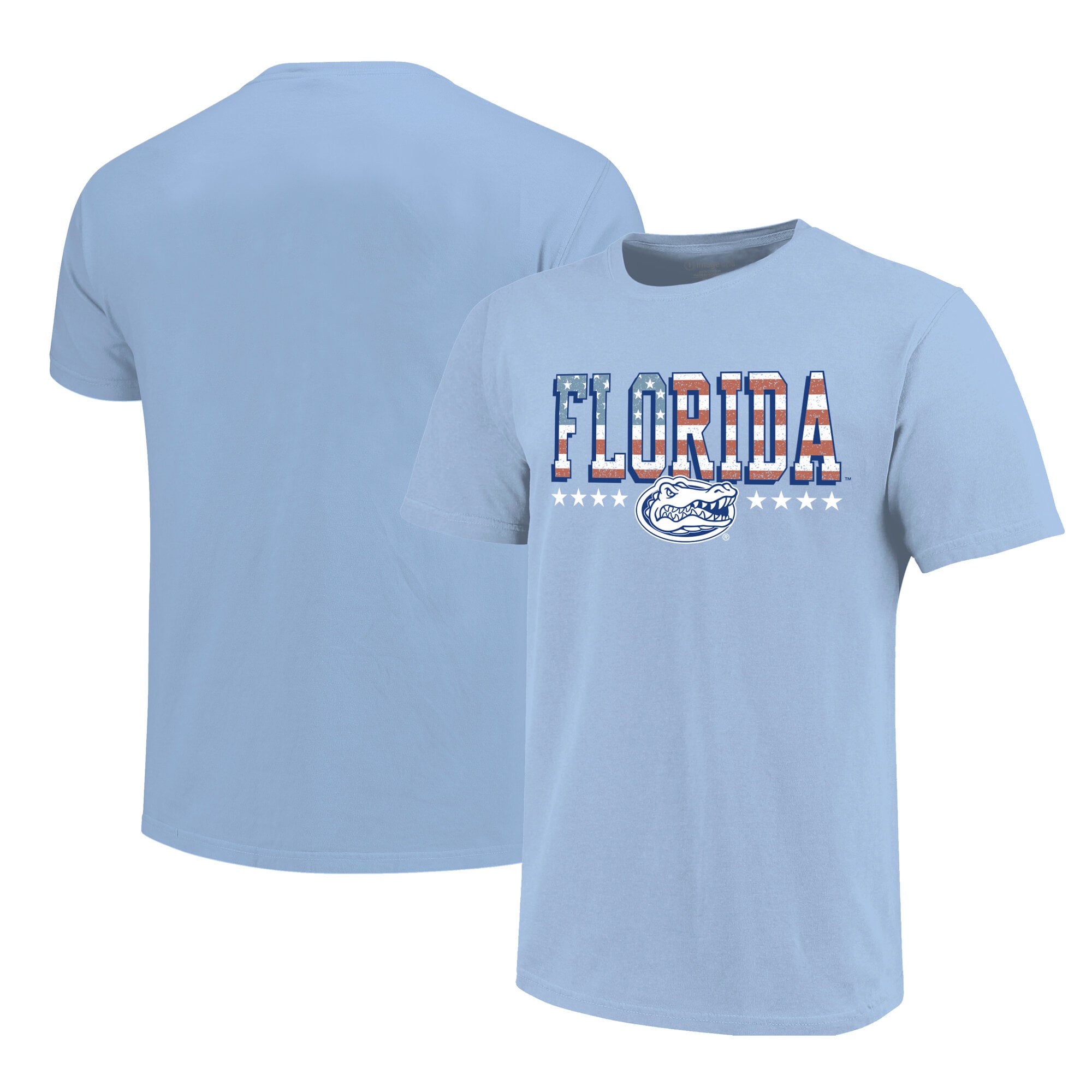 T-shirt bleu clair pour jeunes avec drapeau américain des Florida Gators