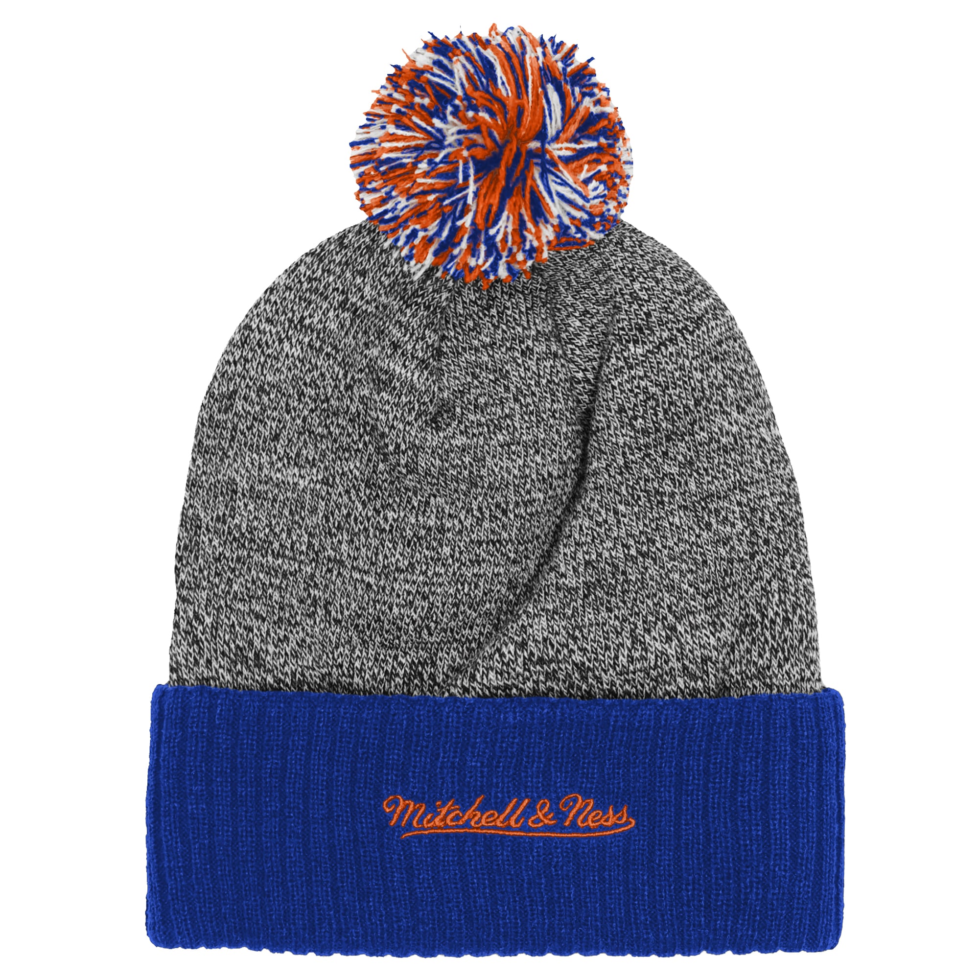 Youth Mitchell & Ness Royal Florida Gators Mascot Cuffed Knit Hat with Pom