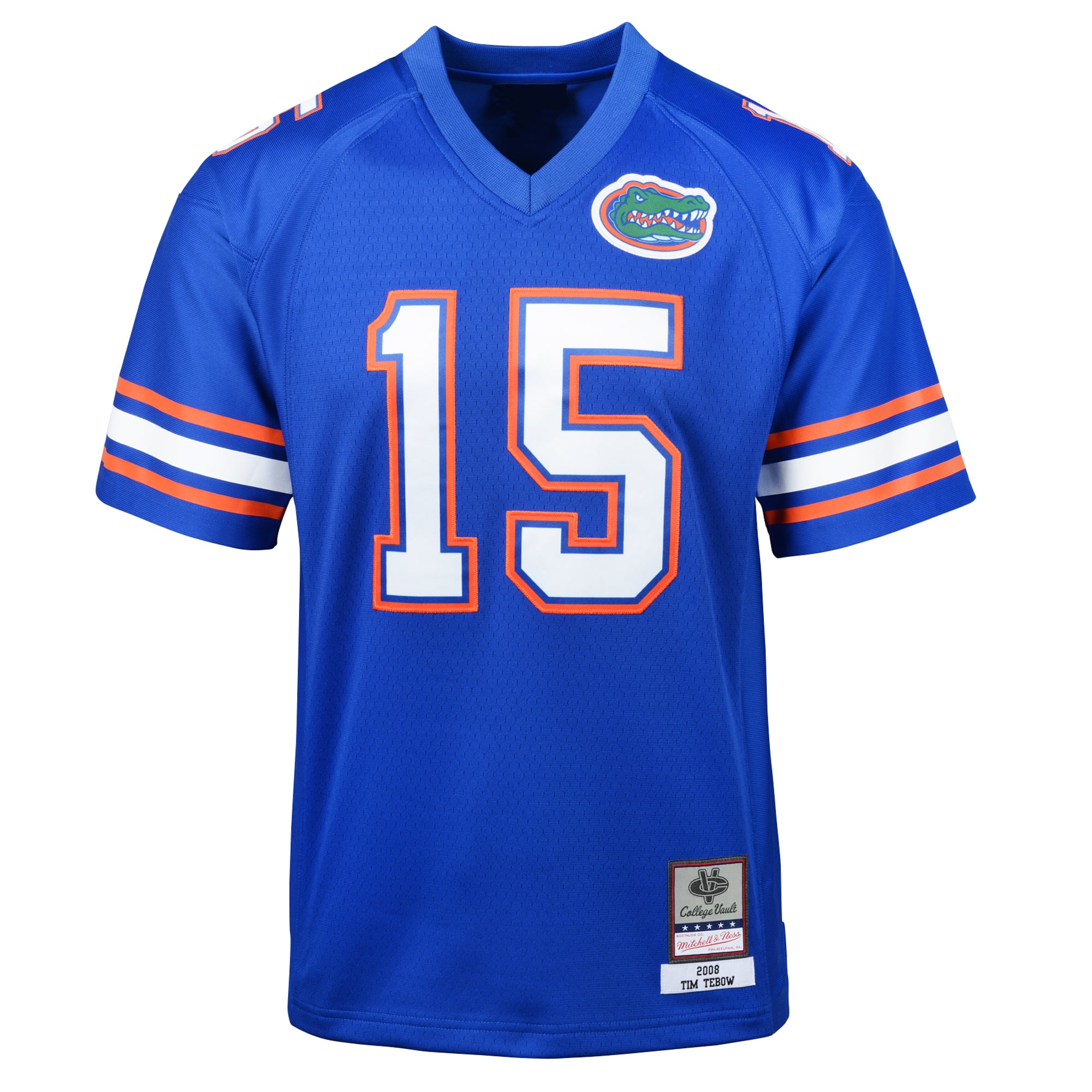 Maillot de football rétro Tim Tebow des Royal Florida Gators pour jeunes Mitchell & Ness