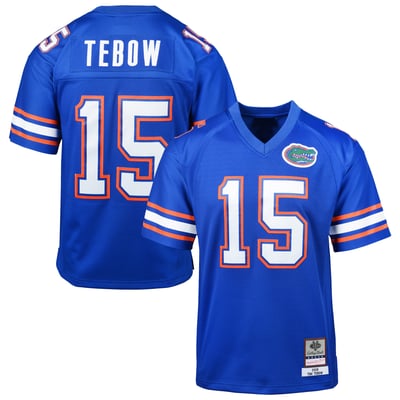 Tim Tebow Florida Gators Mitchell & Ness Youth Throwback Football Jersey - Royal