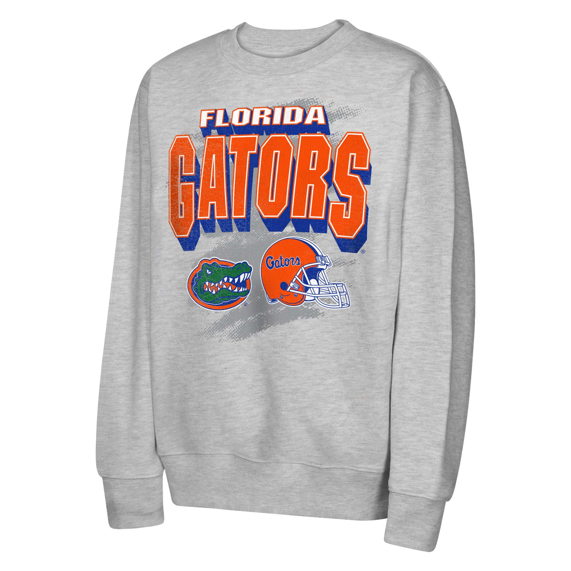 Youth Outerstuff Heather Gray Florida Gators Wild Card Fleece Sweatshirt