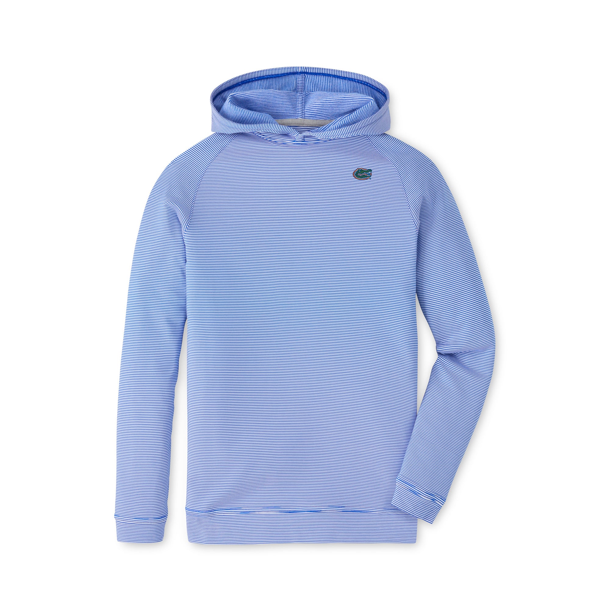 Sweat à capuche Peter Millar bleu Florida Gators rayures Pine Sugar pour jeunes