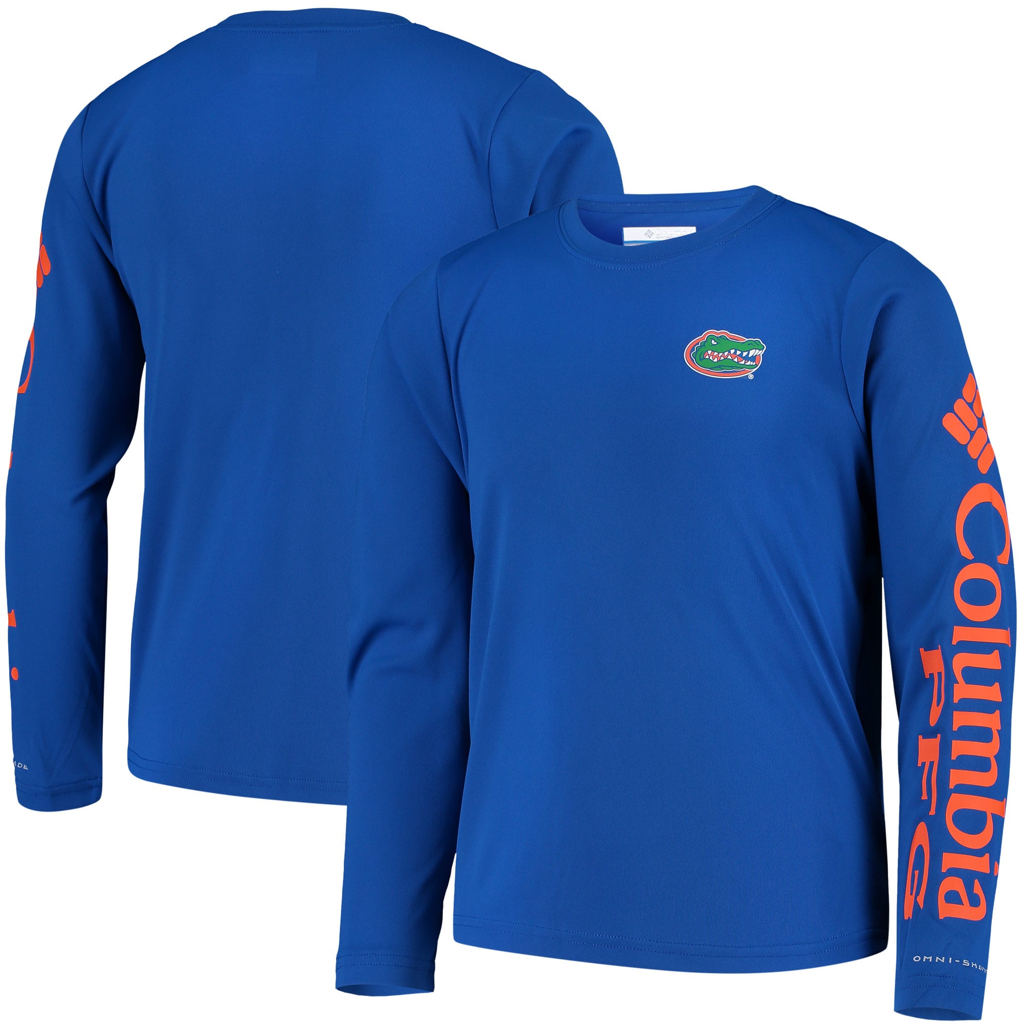 T-shirt à manches longues Omni-Shade PFG Terminal Tackle pour jeunes des Royal Florida Gators