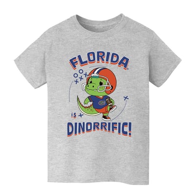 Florida Gators Vive La Fete Youth Dinorrific T-Shirt - Gray