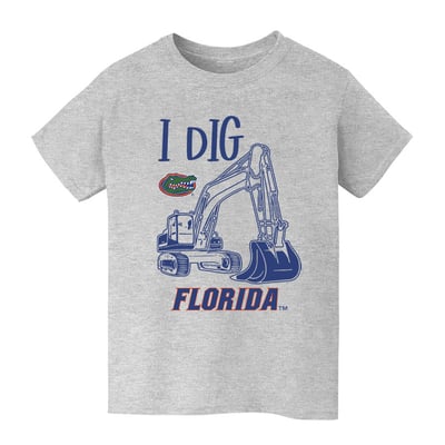 Florida Gators Vive La Fete Youth Excavator T-Shirt - Gray