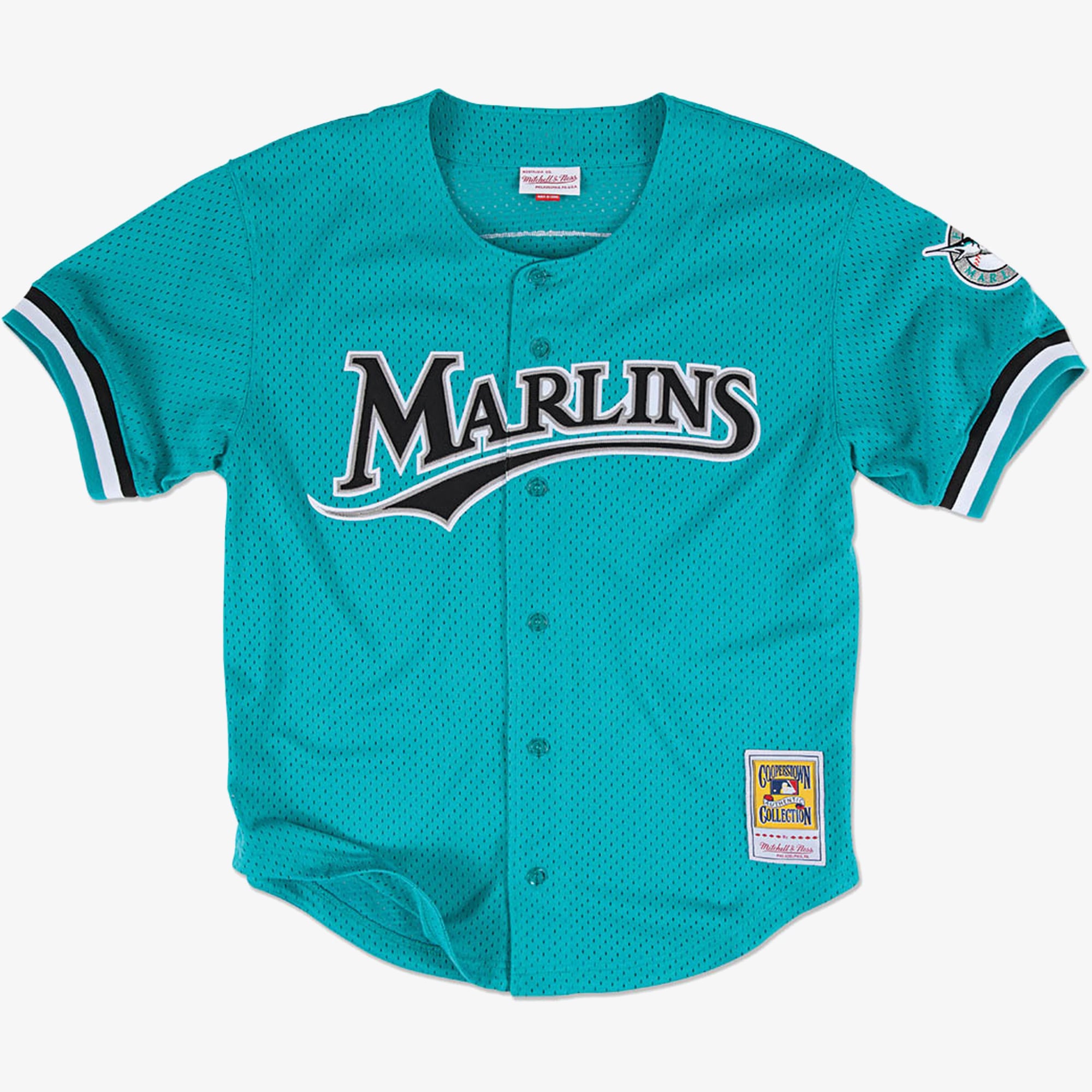 Men's  Andre Dawson Teal Florida Marlins 1995 Cooperstown Collection Authentic Player Jersey