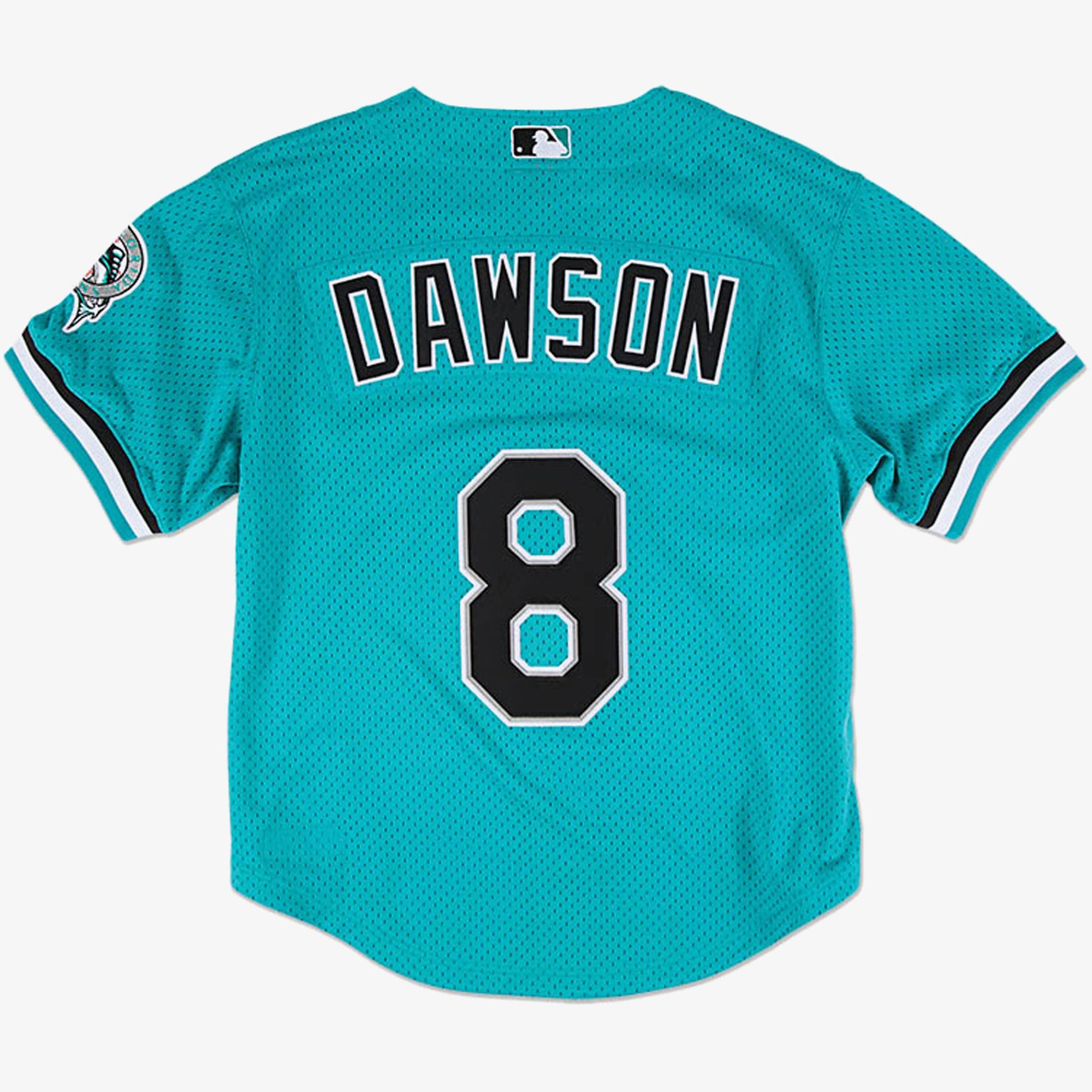 Men's  Andre Dawson Teal Florida Marlins 1995 Cooperstown Collection Authentic Player Jersey