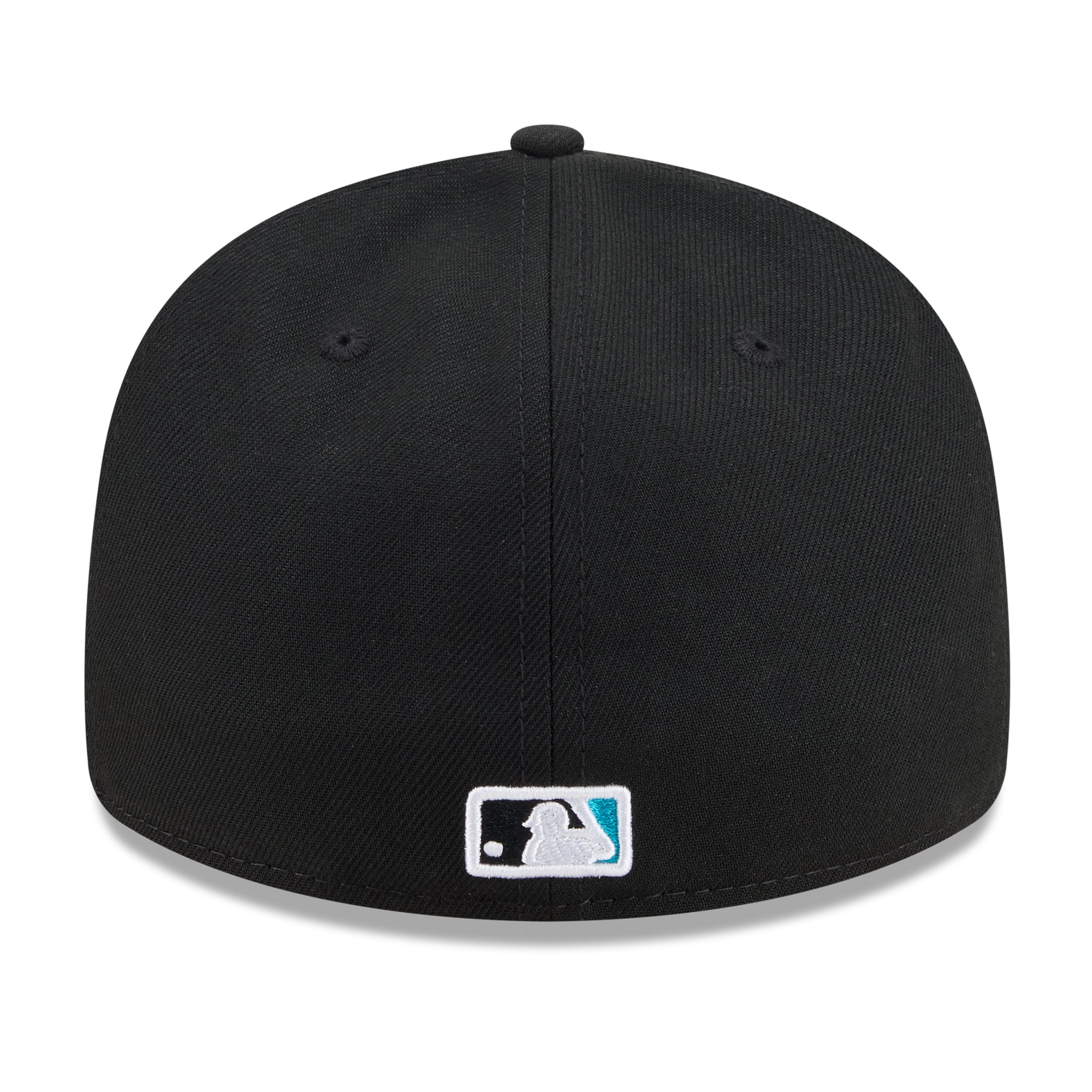 Casquette ajustée New Era noire pour homme, modèle 59FIFTY Florida Marlins 2026, Temple de la renommée du baseball.