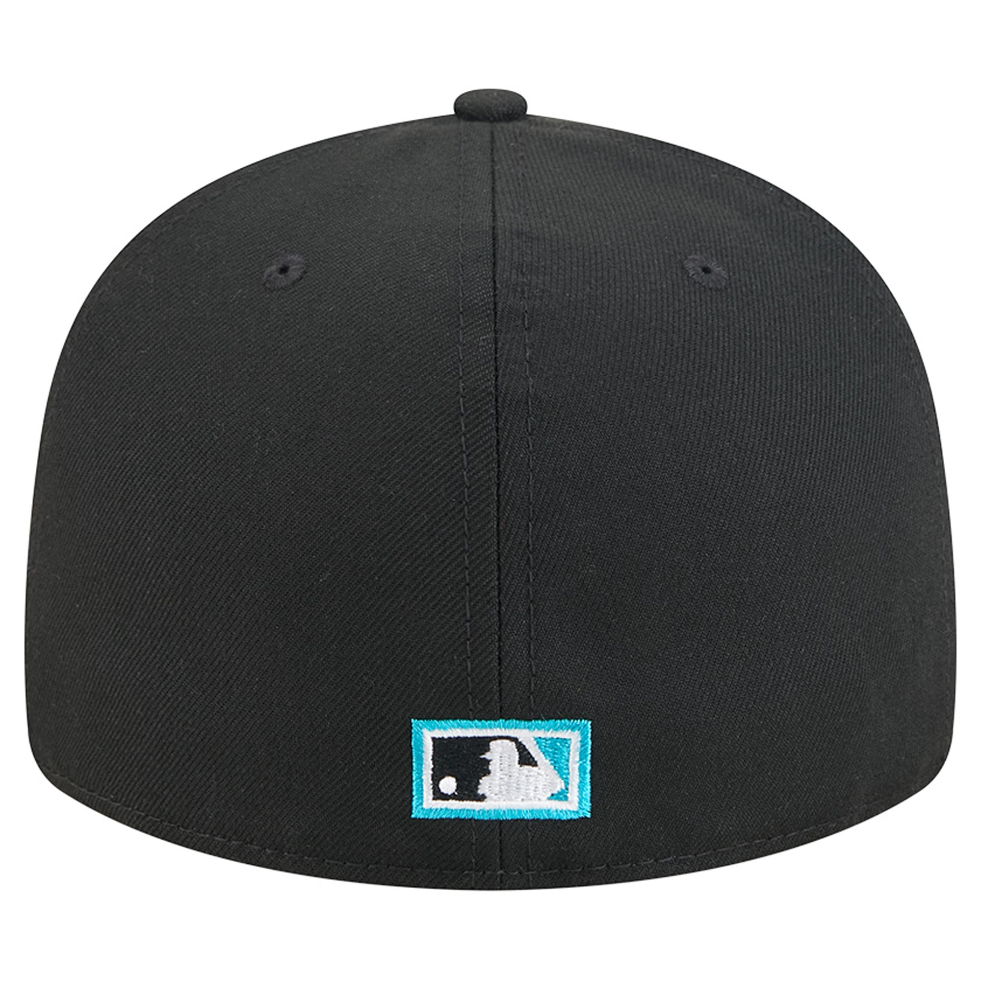 Casquette ajustée New Era 59FIFTY pour homme, noire, avec pin Florida Marlins City Icon.