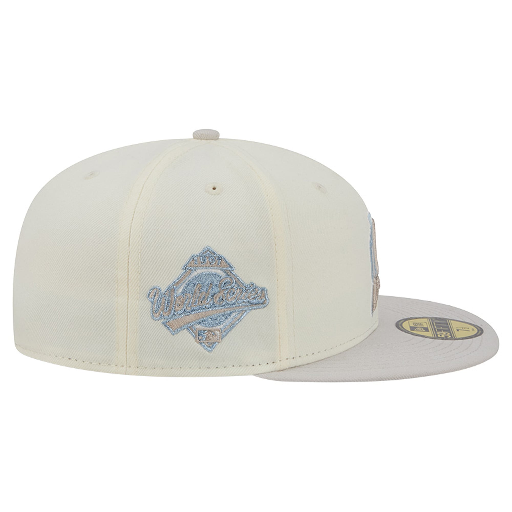 Men's New Era  Natural Florida Marlins Cooperstown Collection Crisp Equinox World Series 59FIFTY Fitted Hat