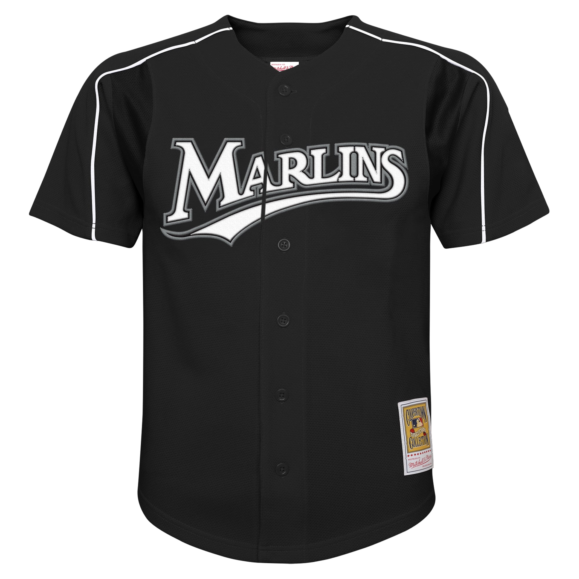 Youth Mitchell & Ness Miguel Cabrera Black Florida Marlins Mesh Batting Practice Replica Jersey