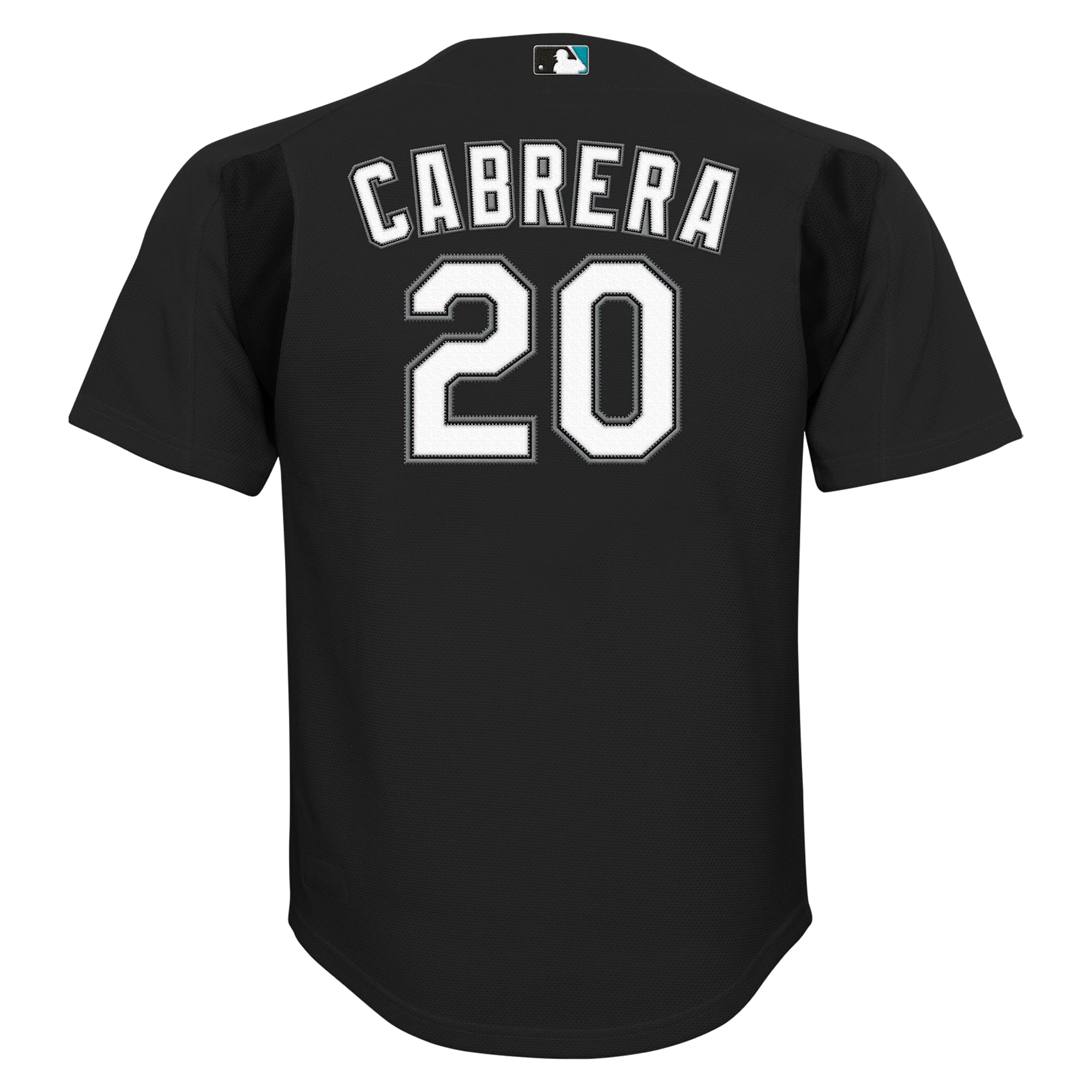Youth Mitchell & Ness Miguel Cabrera Black Florida Marlins Mesh Batting Practice Replica Jersey