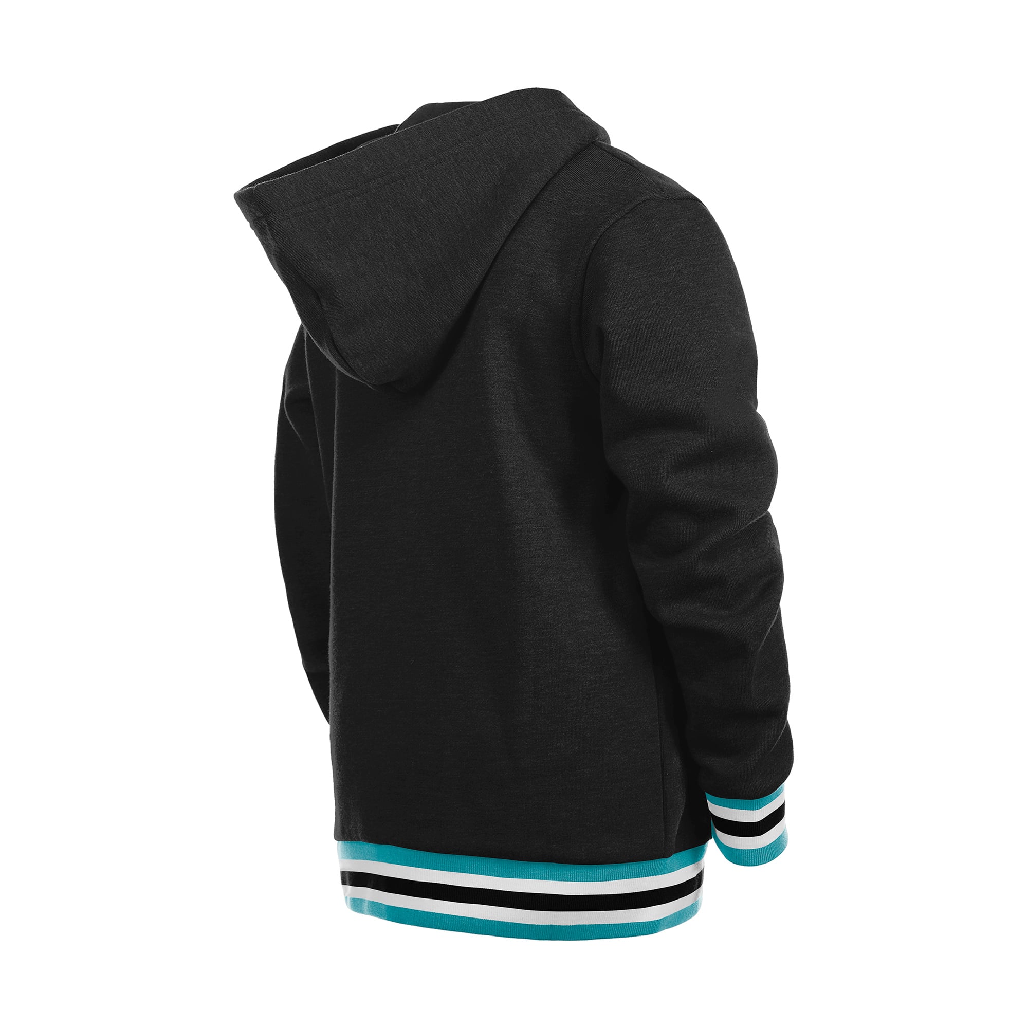Youth New Era Black Florida Marlins Knit Trim Pullover Hoodie