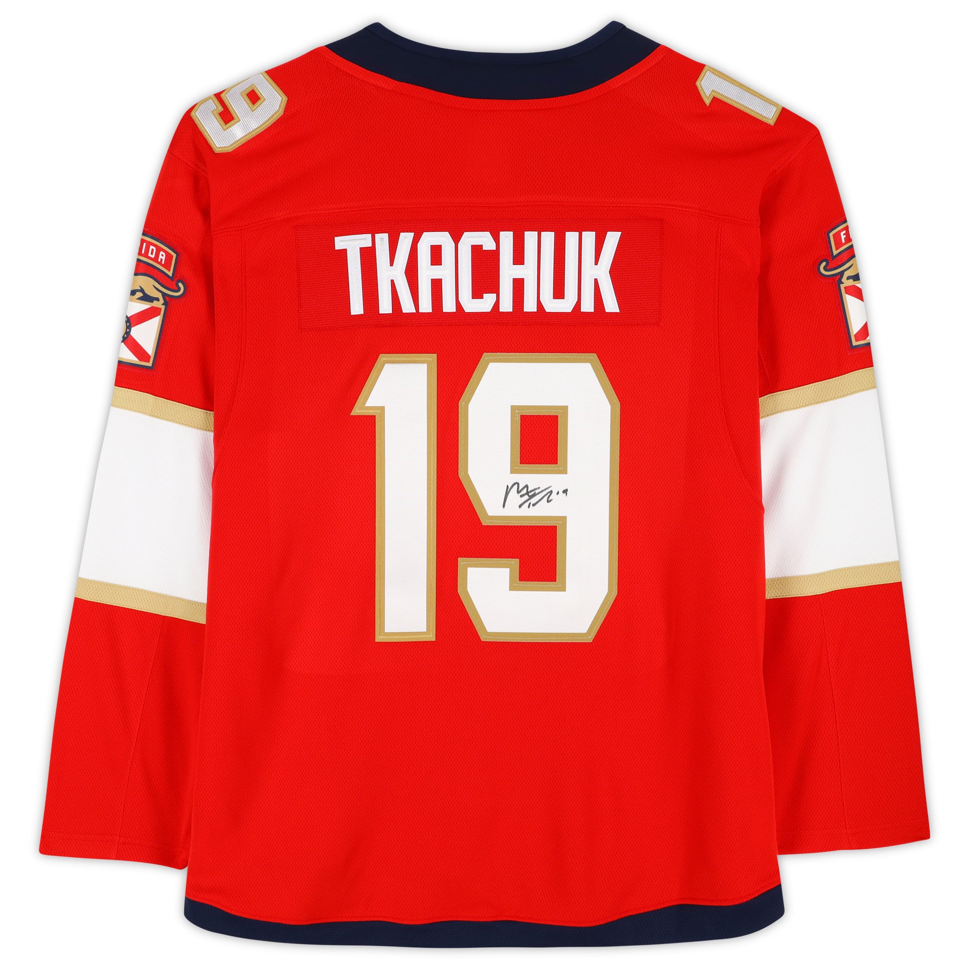 Maillot autographié Red Fanatics Breakaway des Panthers de la Floride par Matthew Tkachuk