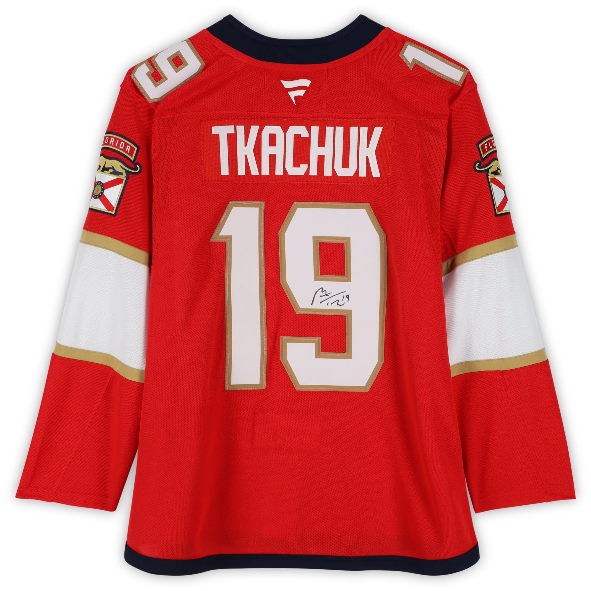 Maillot premium dédicacé des Panthers de la Floride par Matthew Tkachuk, Red Fanatics