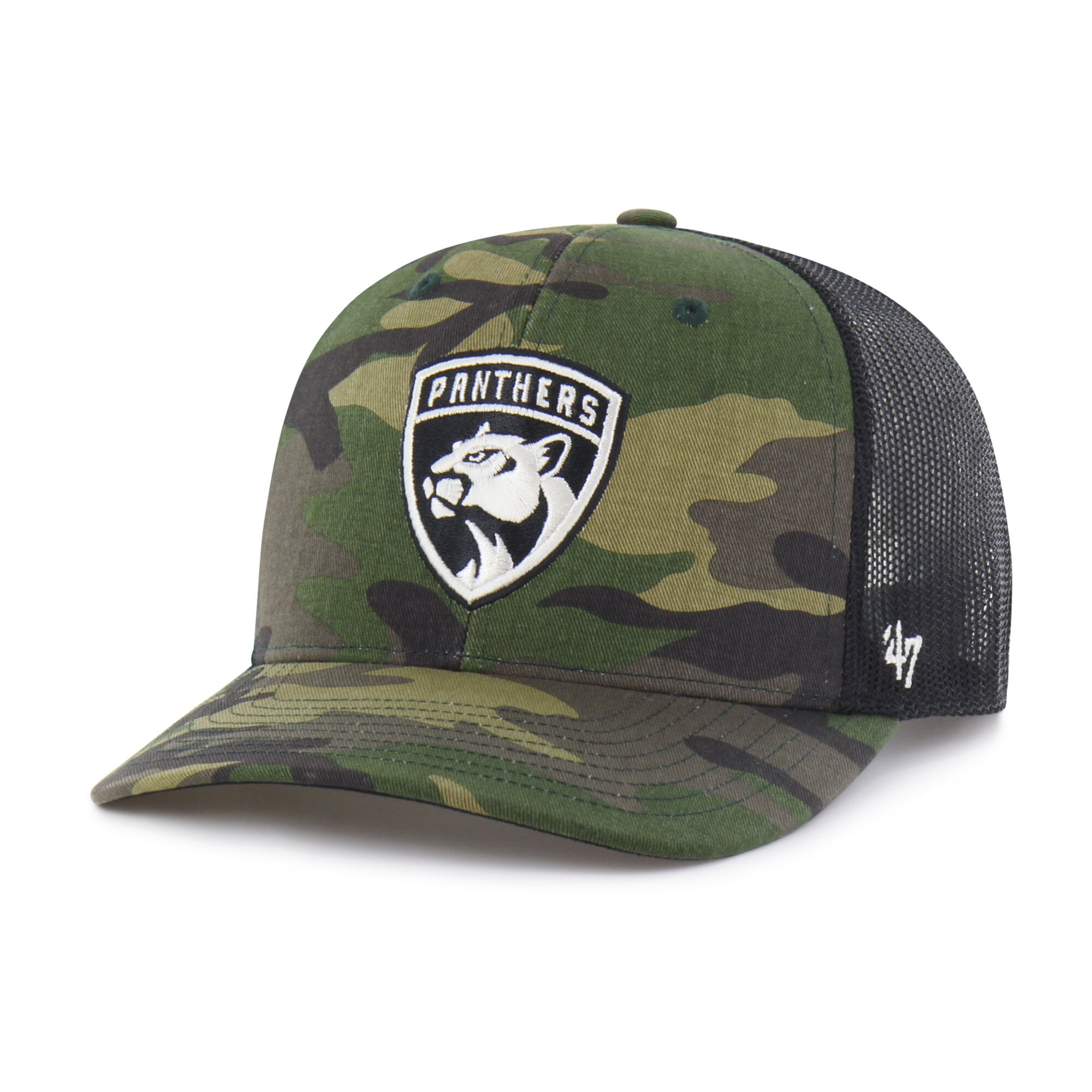 Men's '47  Camo Florida Panthers Trucker Snapback Hat