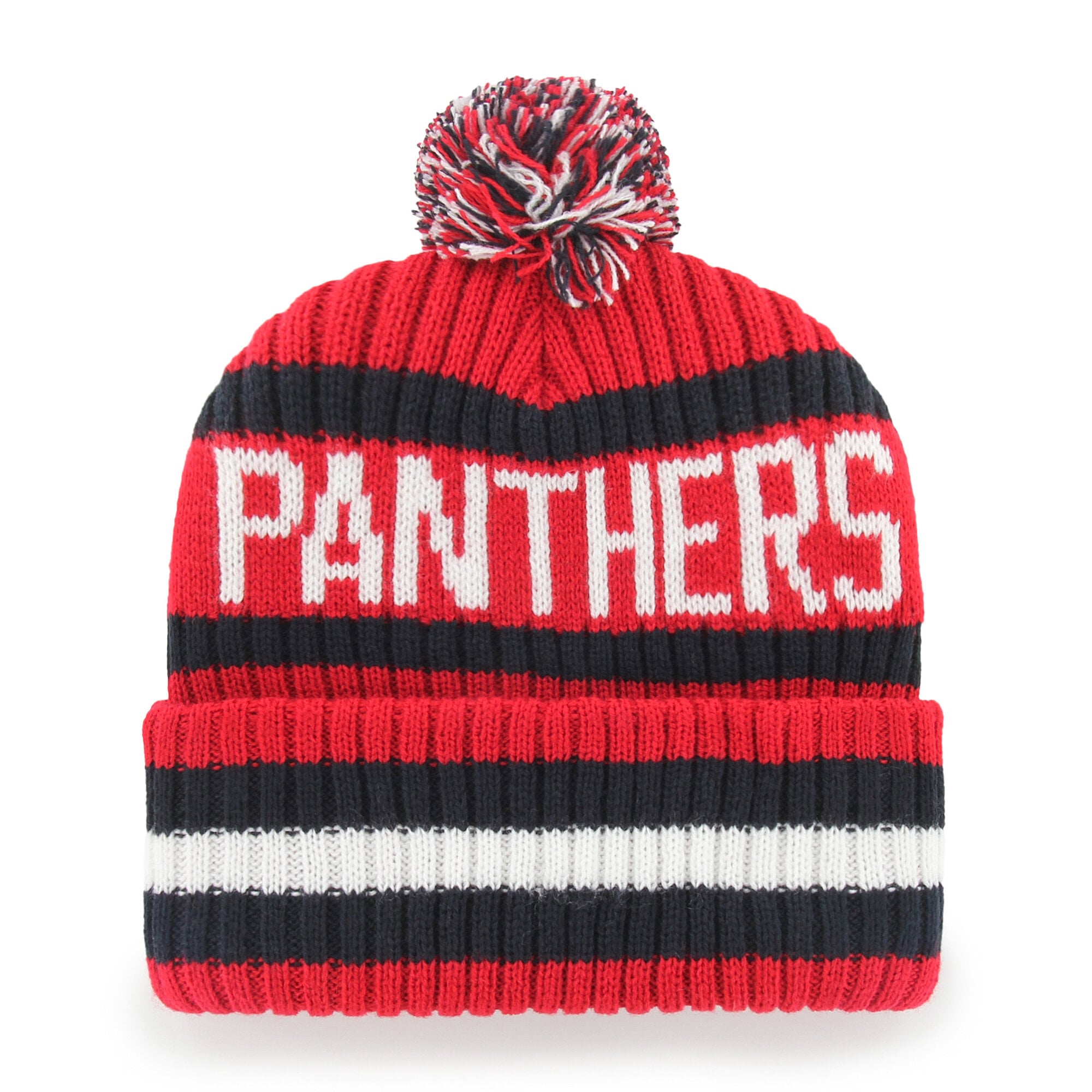 Bonnet à revers Bering rouge Florida Panthers '47 pour homme, avec pompon