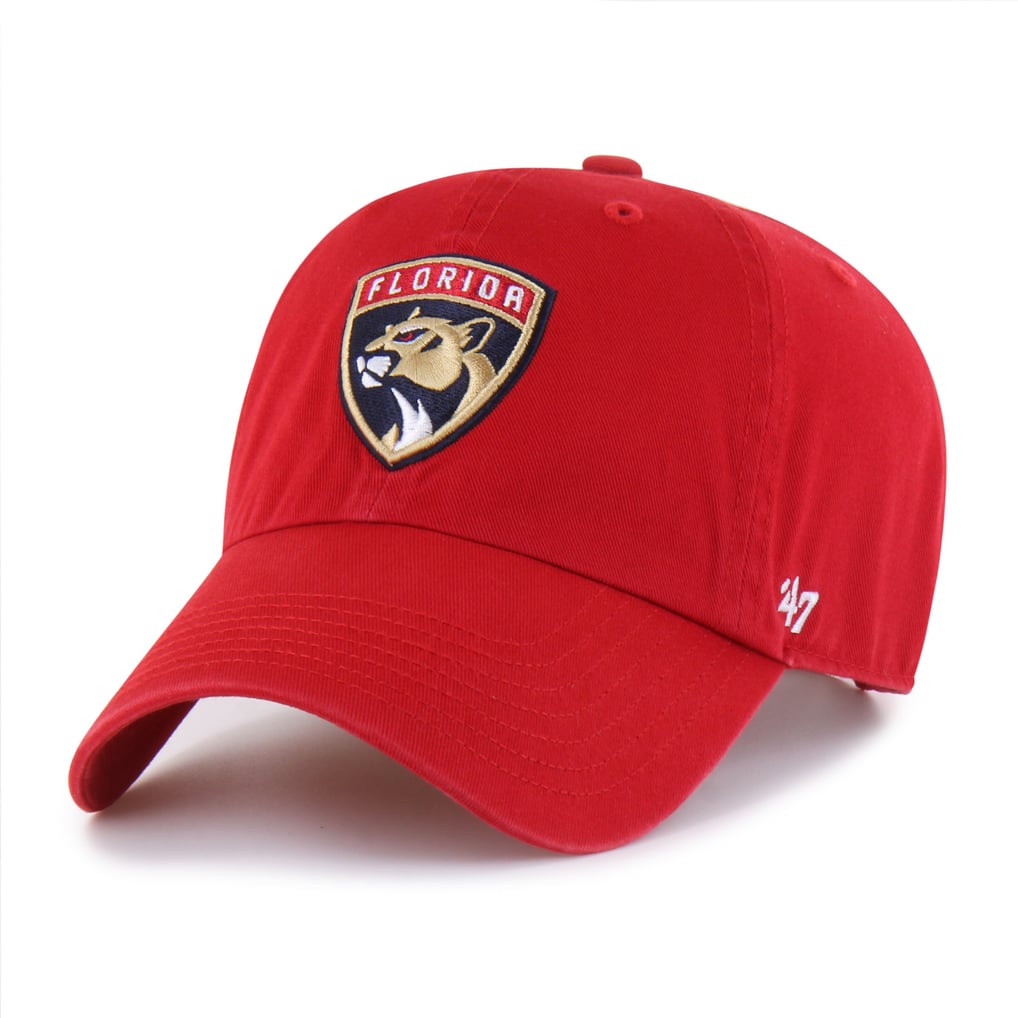 Men's Florida Panthers '47 Red Logo Clean Up Adjustable Hat