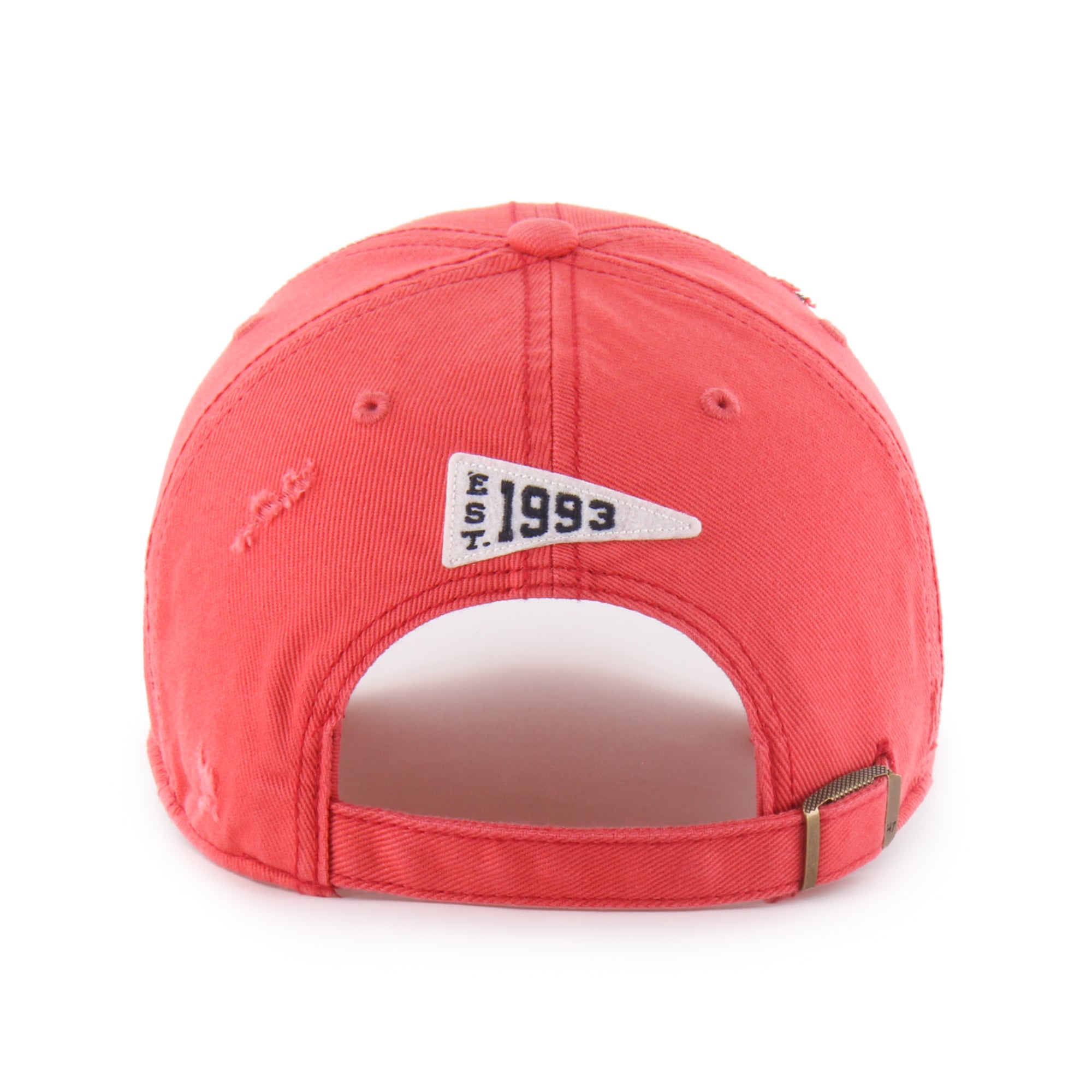 Casquette ajustable pour homme « 47 » rouge des Panthers de la Floride, modèle Seymoore, avec application vieillie.