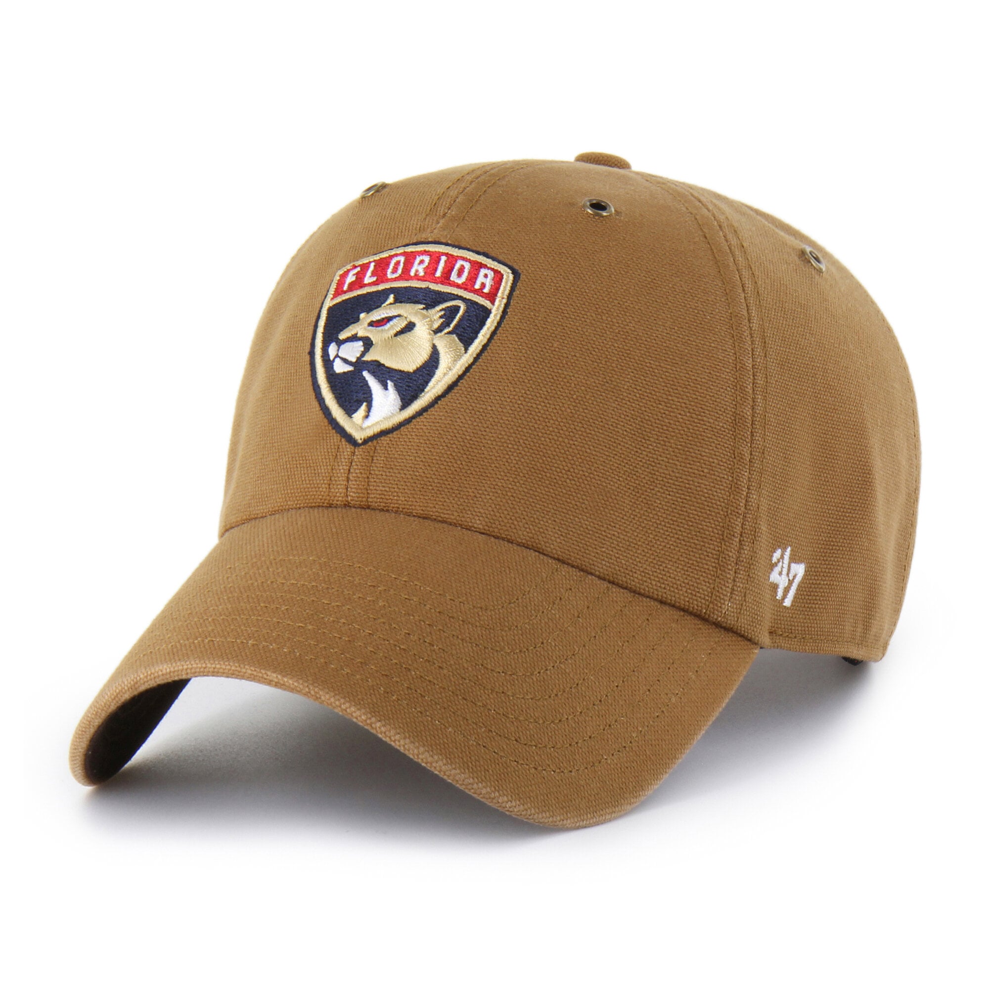 Men's Carhartt x '47  Brown Florida Panthers Clean Up Adjustable Hat