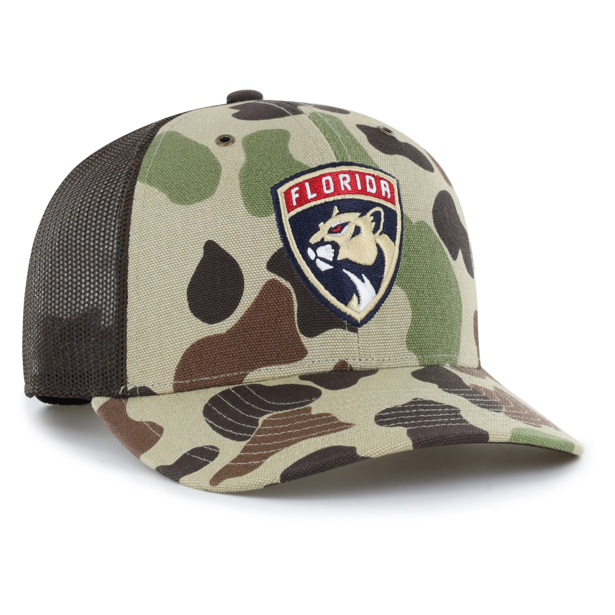 Casquette trucker ajustable Carhartt x '47 Duck Camo Florida Panthers pour homme