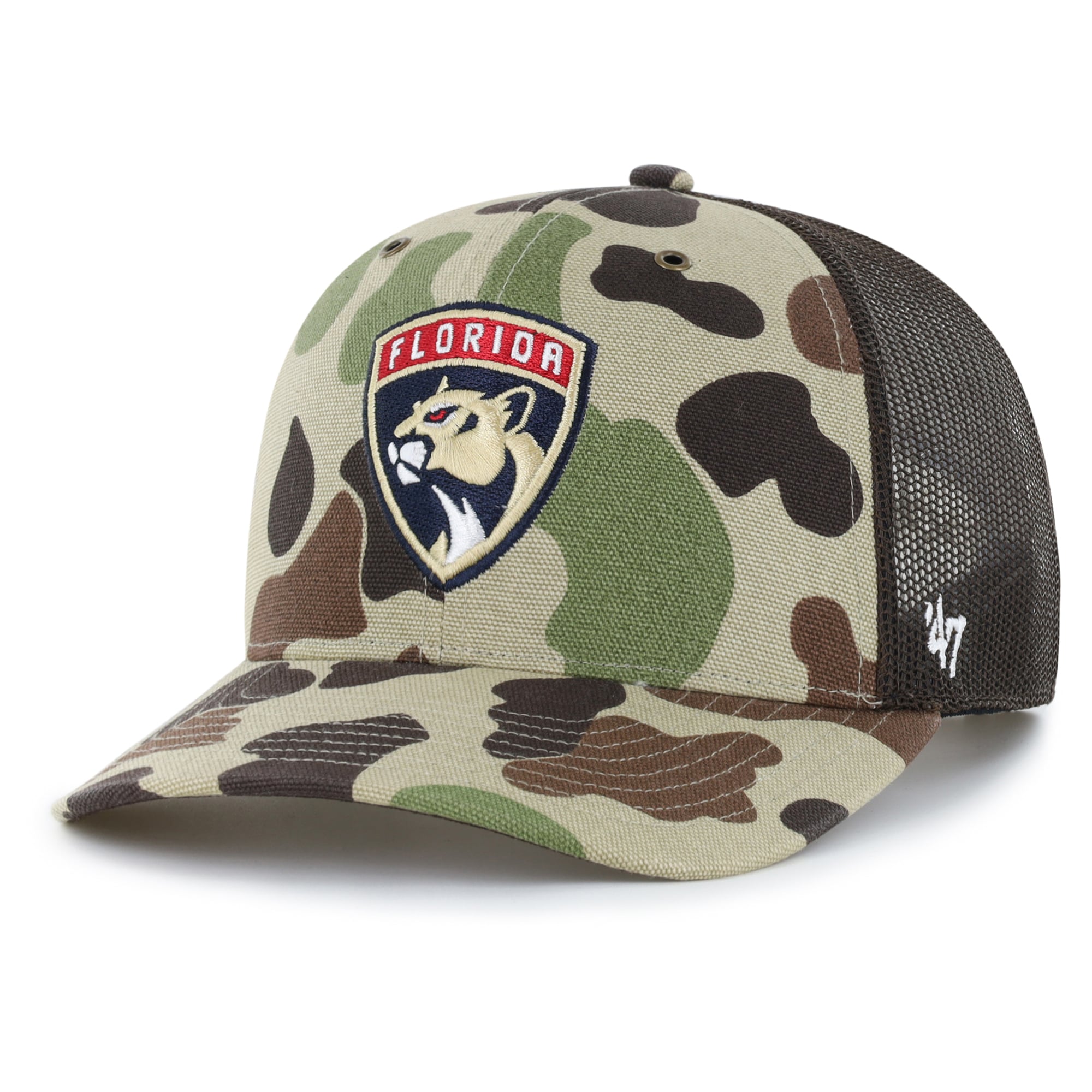 Casquette trucker ajustable Carhartt x '47 Duck Camo Florida Panthers pour homme