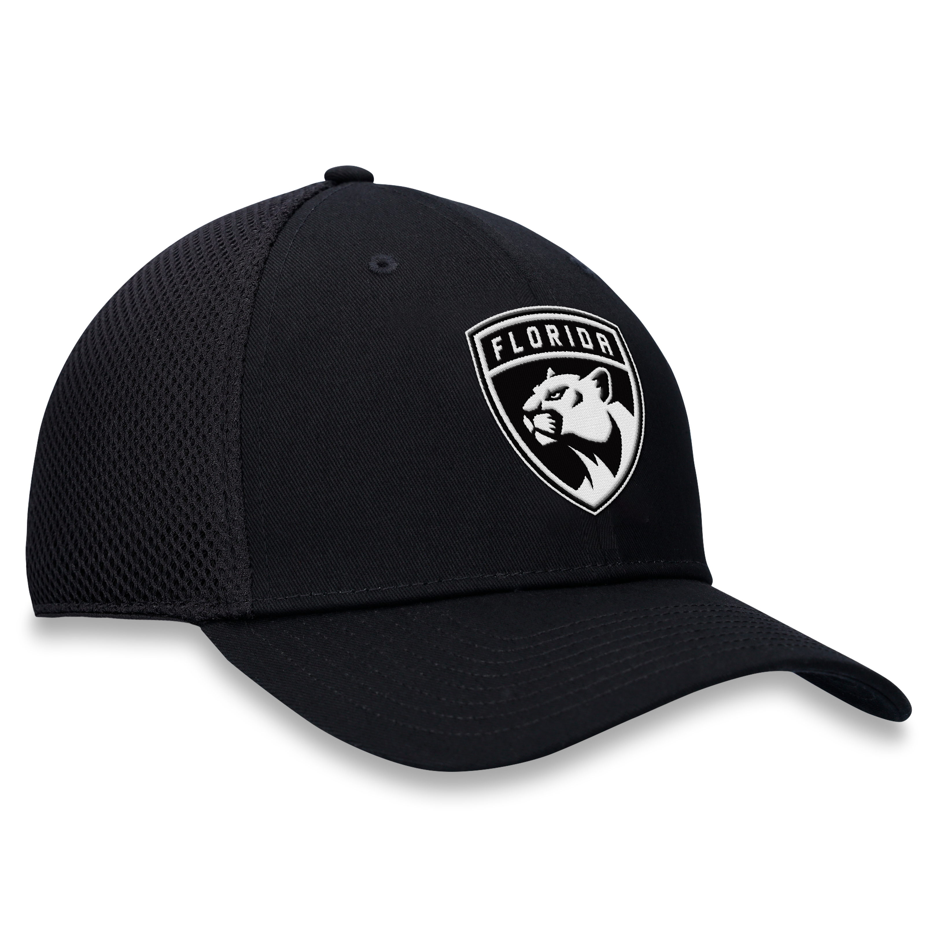 Casquette extensible à dos en maille ton sur Fanatics noire Florida Panthers pour homme