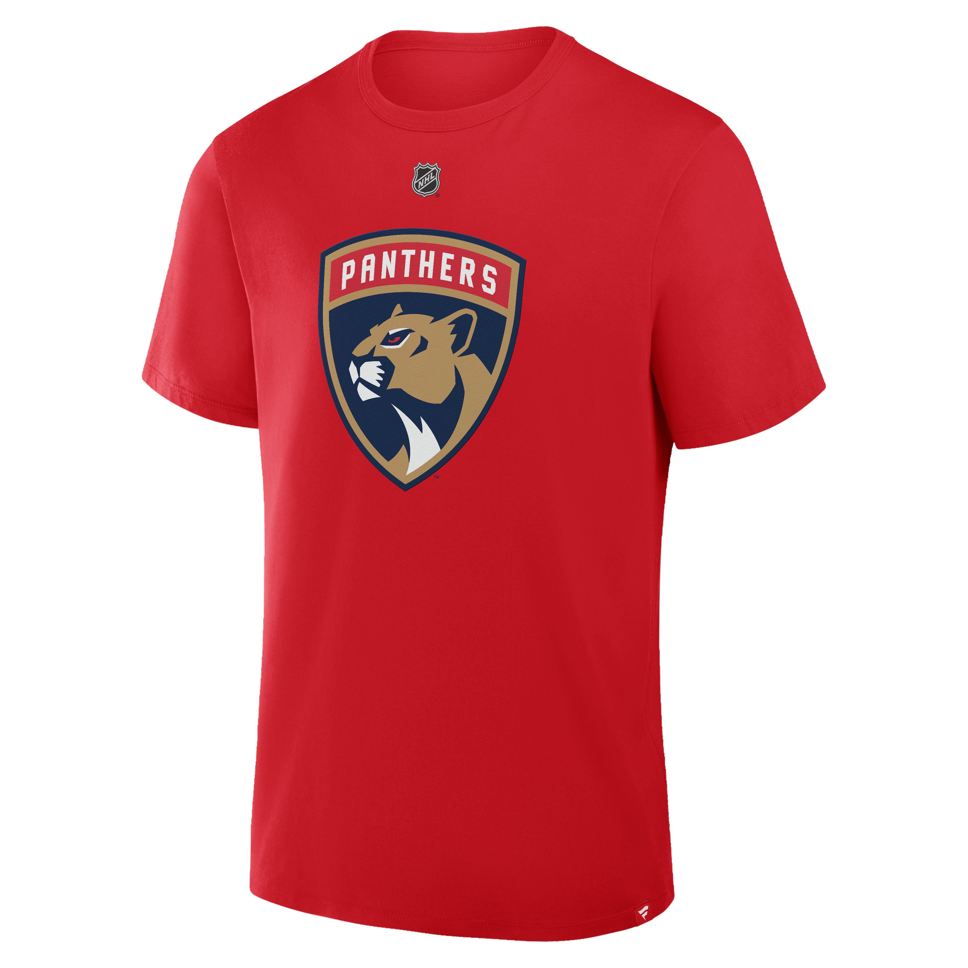 Men's Fanatics Brad Marchand Red Florida Panthers Authentic Stack Name & Number T-Shirt