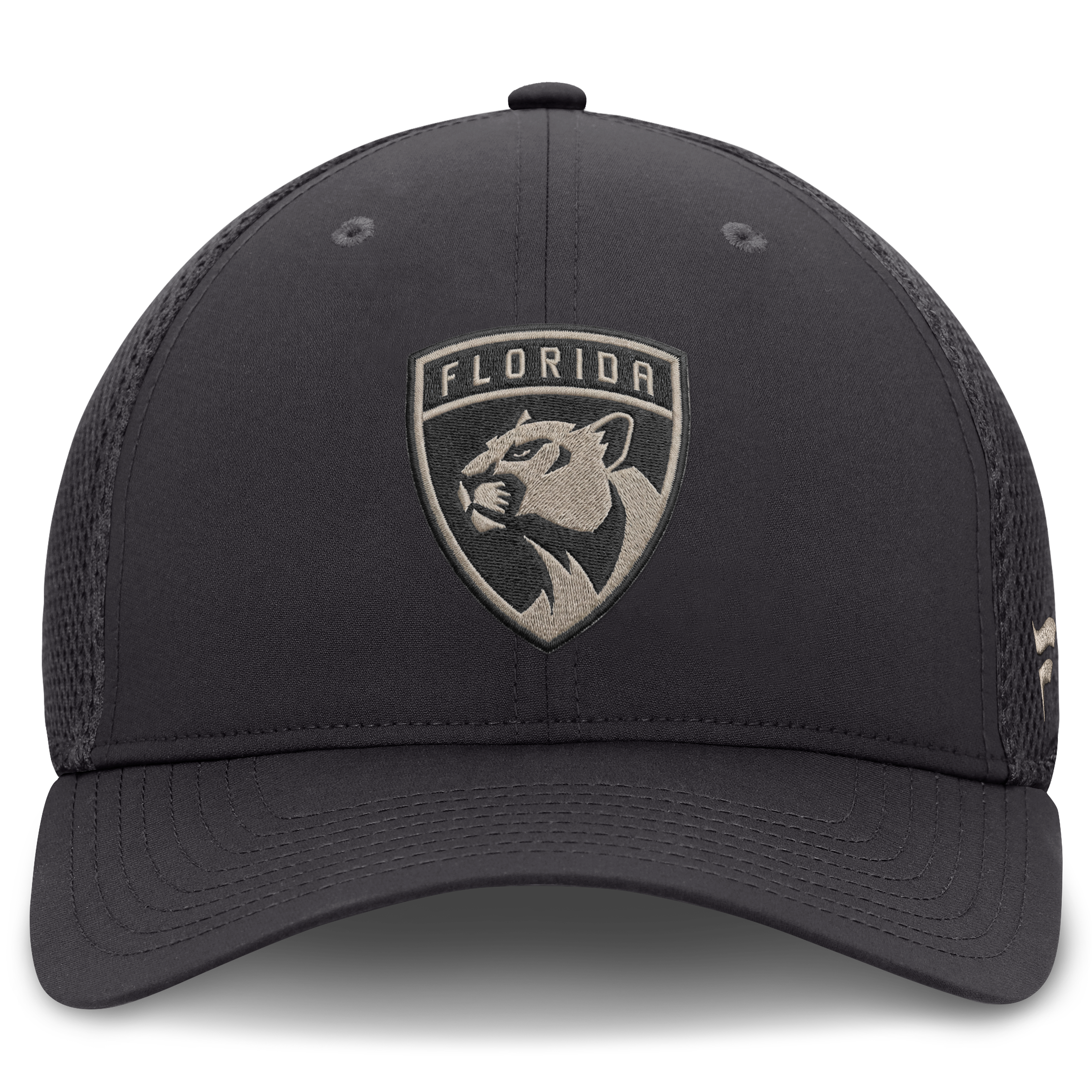 Casquette Fanatics pour homme, couleur anthracite, Florida Panthers, dos en maille extensible