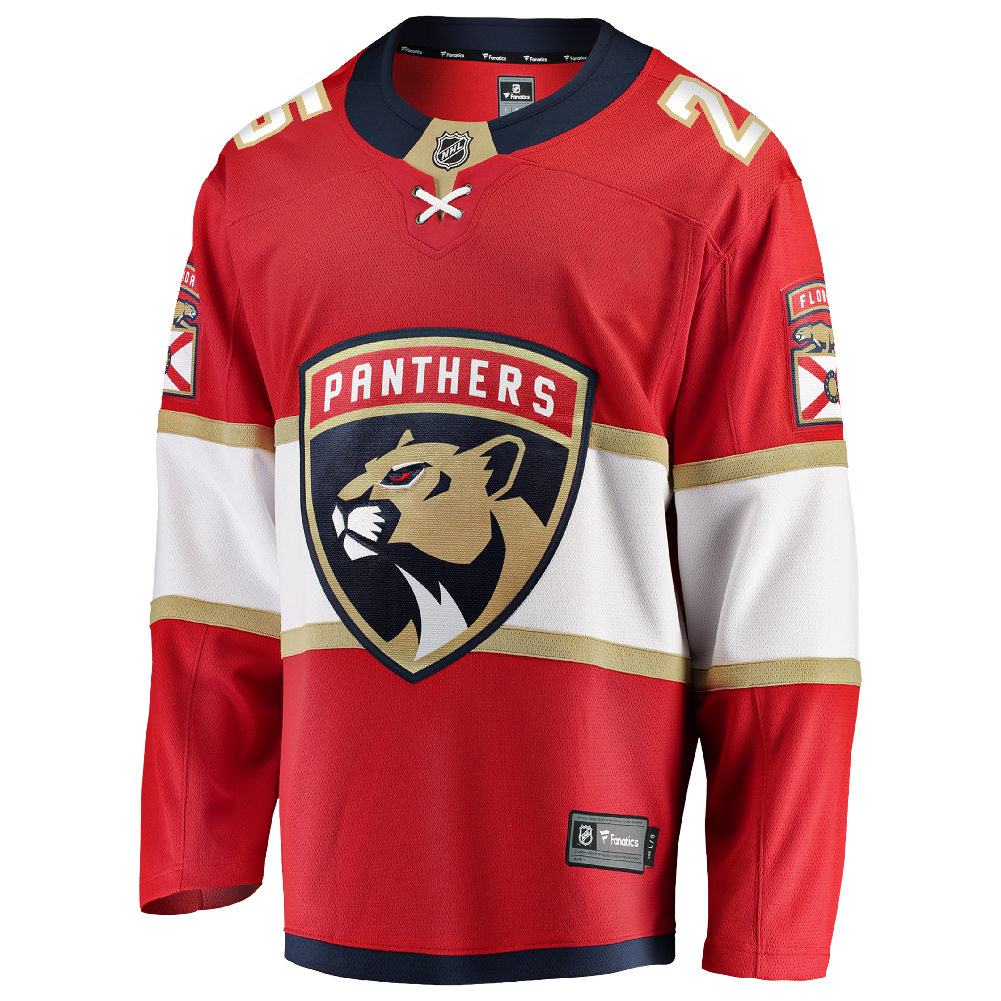 Men's Fanatics Jacob Markstrom Red Florida Panthers Home Breakaway Jersey