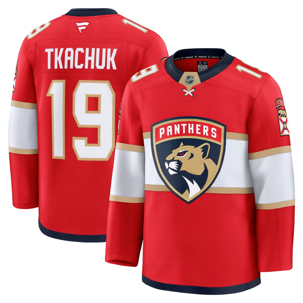 Maillot domicile premium rouge de Matthew Tkachuk des Panthers de la Floride (Fanatics)