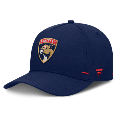 Men's Florida Panthers Fanatics Navy Authentic Pro Rink Bar Tacks A-Frame Adjustable Hat