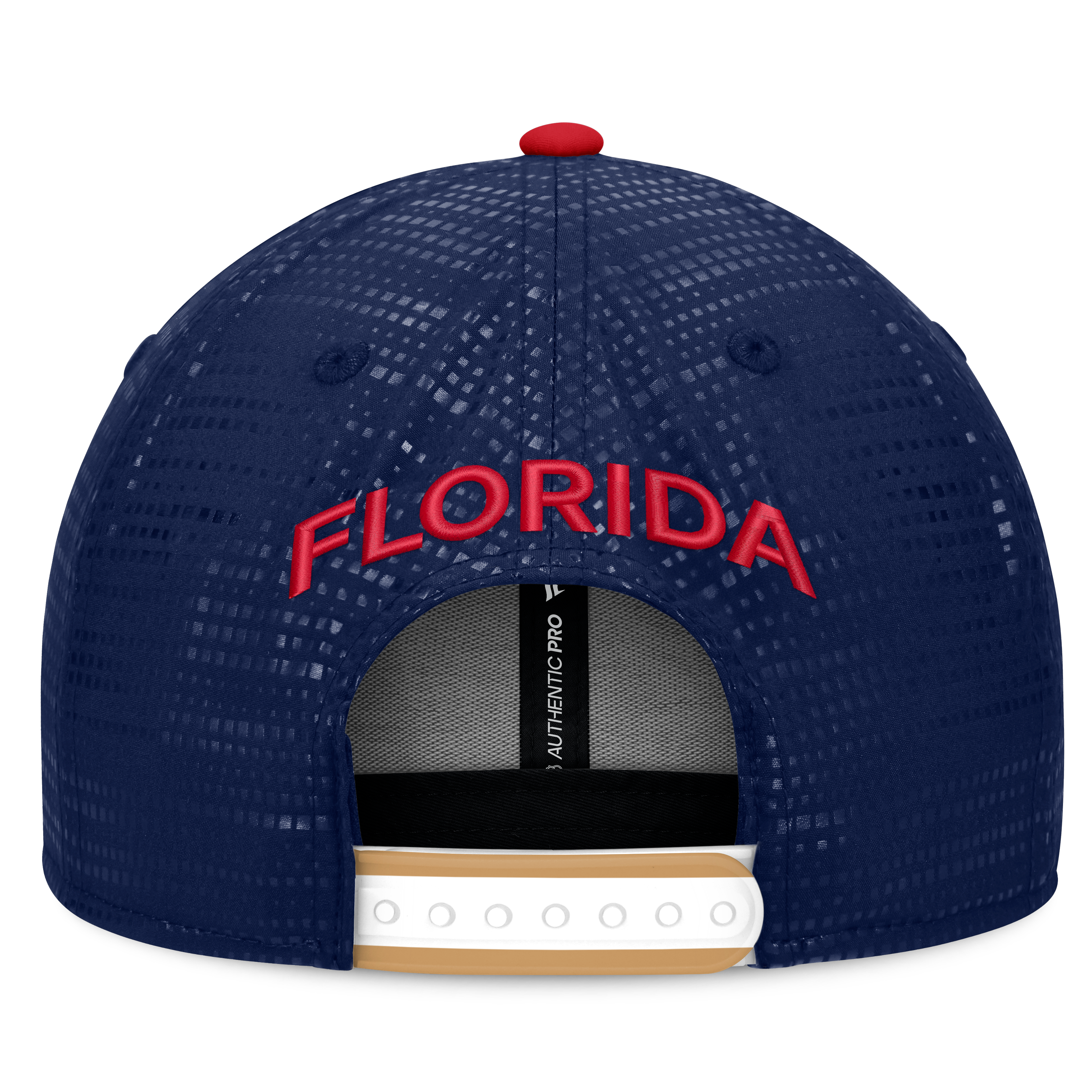 Casquette à visière carrée authentique Florida Panthers bleu marine pour homme de Fanatics