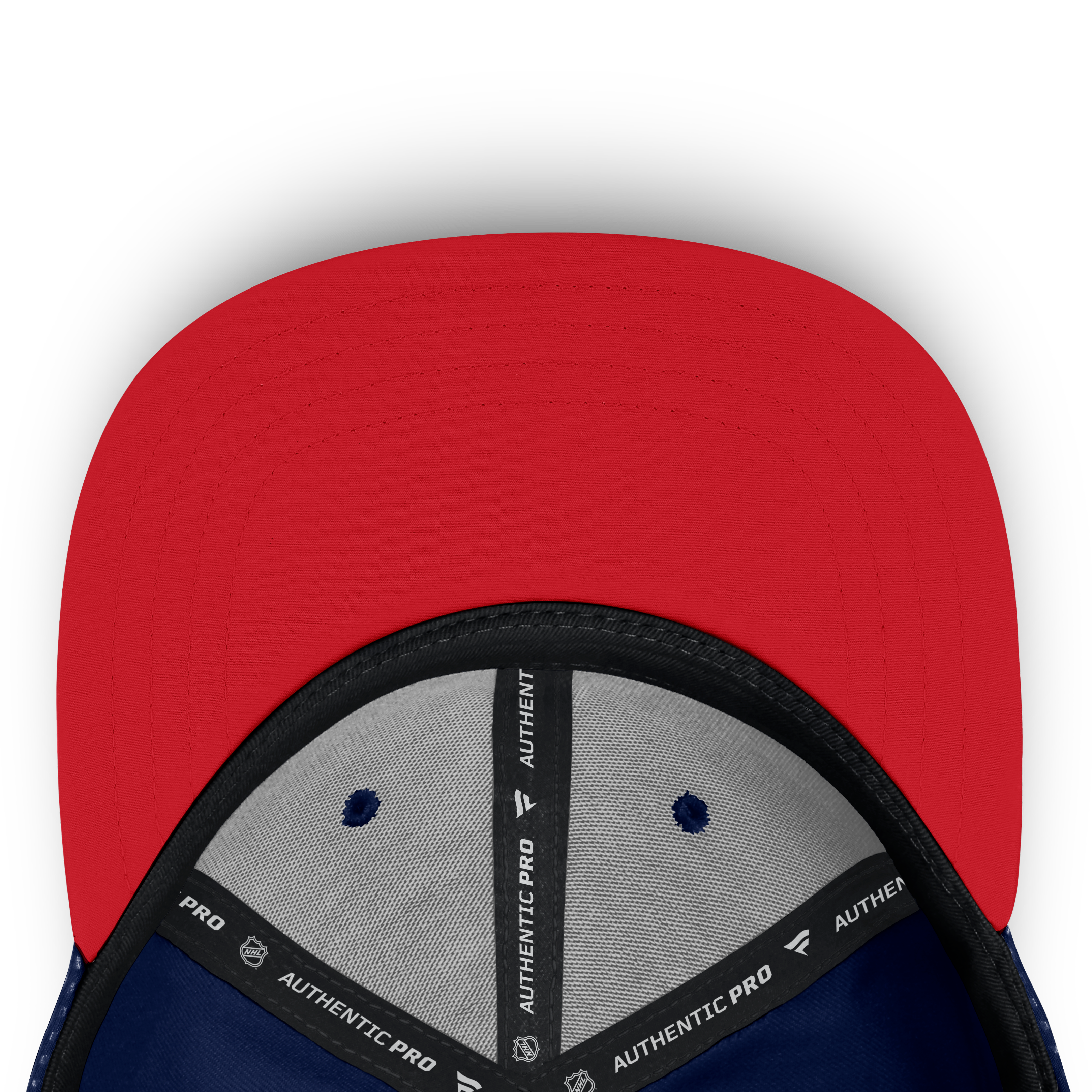 Casquette à visière carrée authentique Florida Panthers bleu marine pour homme de Fanatics