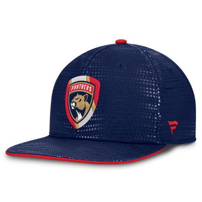 Florida Panthers Fanatics Authentic Pro Rink Square Visor Snapback Hat - Navy