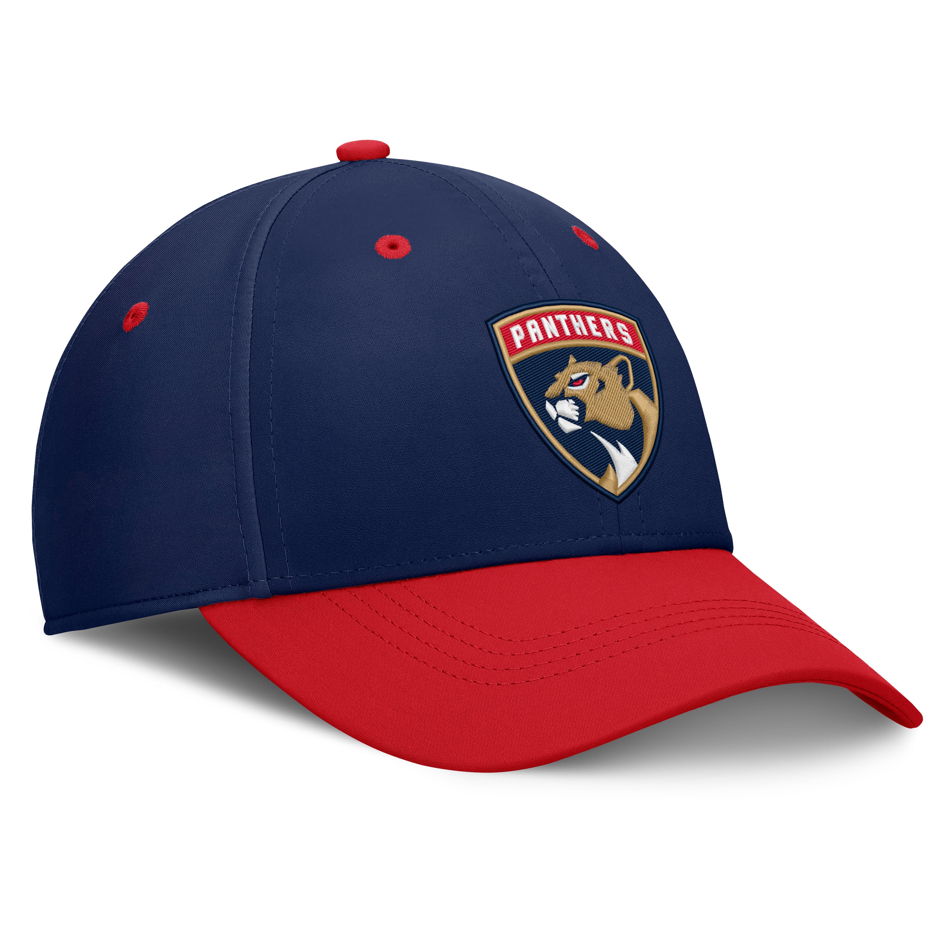 Men's Fanatics Navy/Red Florida Panthers Authentic Pro Rink Stretch Hat