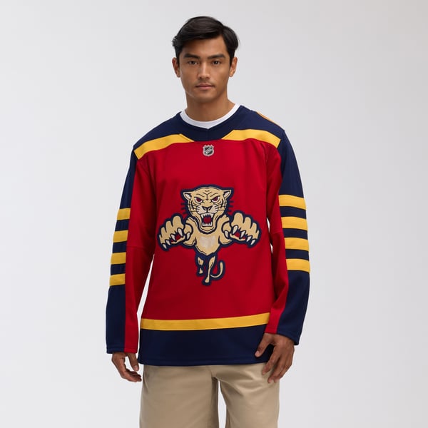 Maillot Florida Panthers NHL Fanatics - Rouge Domicile, Taille Homme, Neuf, Licence Officielle
