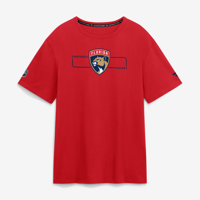 T-shirt authentique Pro Pro rouge Florida Panthers pour homme