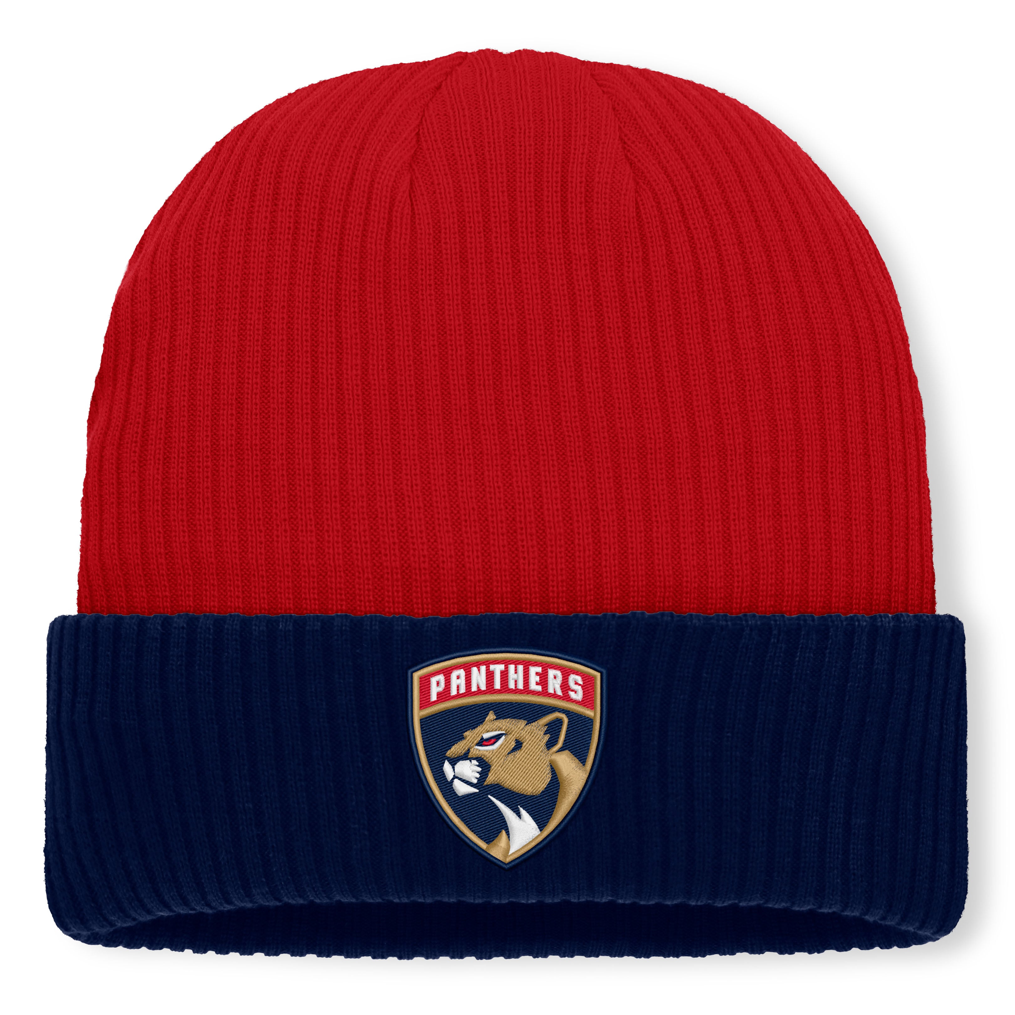 Bonnet à revers Fanatics rouge Florida Panthers Authentic Pro Rink pour homme