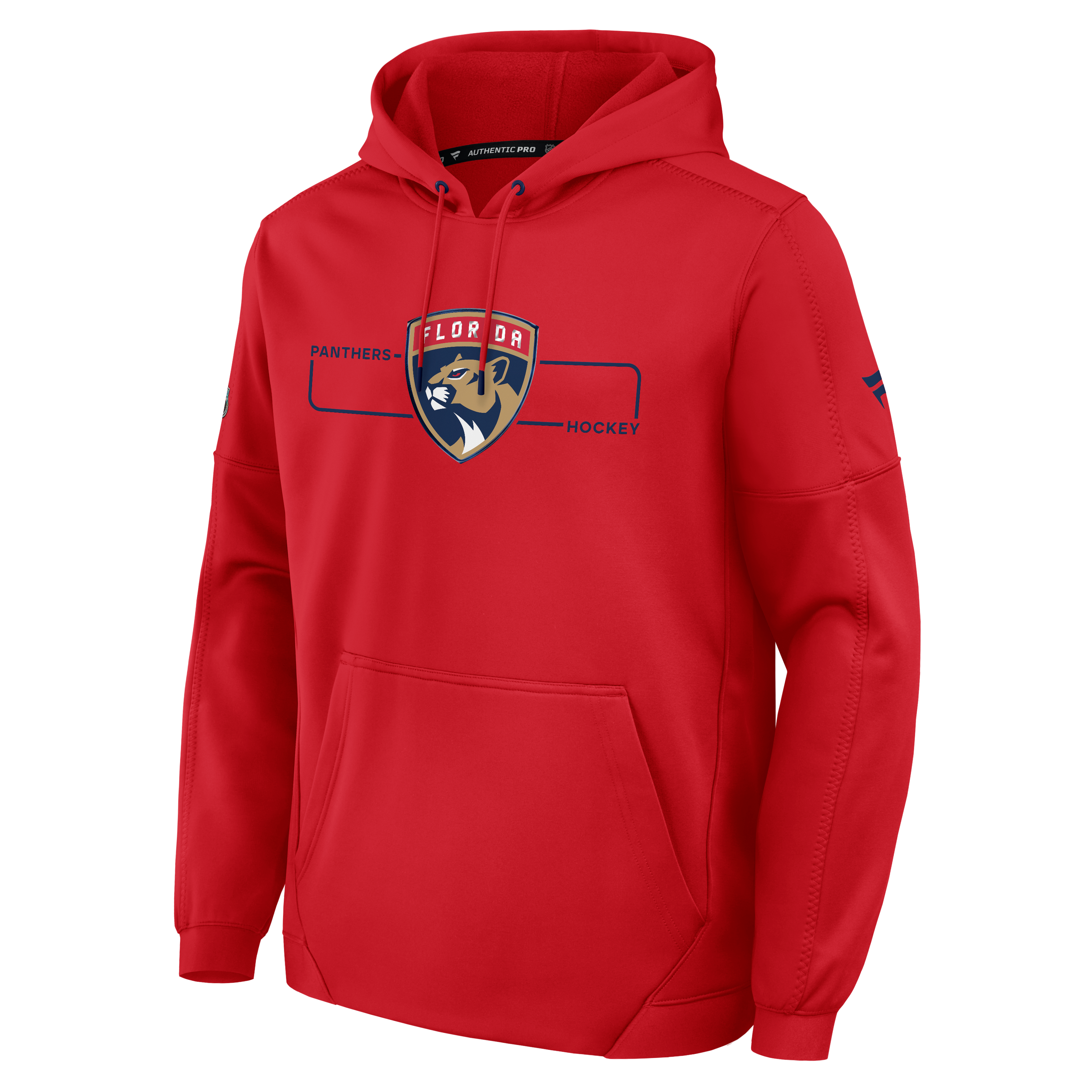 Sweat à capuche polaire authentique Pro Rink rouge des Panthers de la Floride Fanatics pour homme