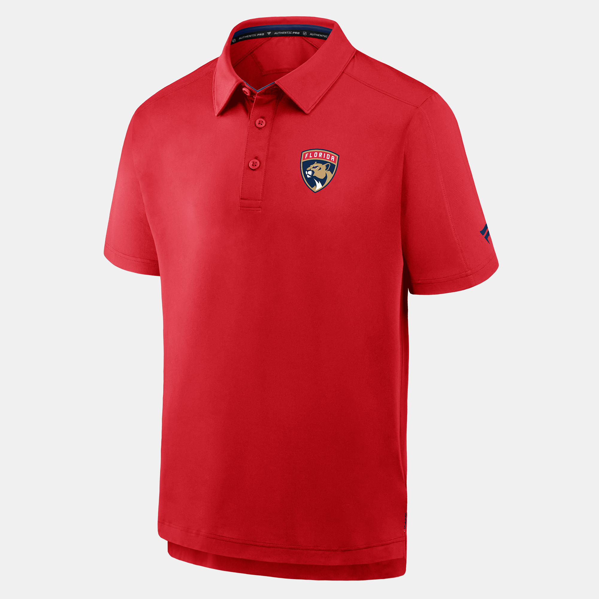 Polo de patinoire authentique Fanatics rouge Florida Panthers pour homme