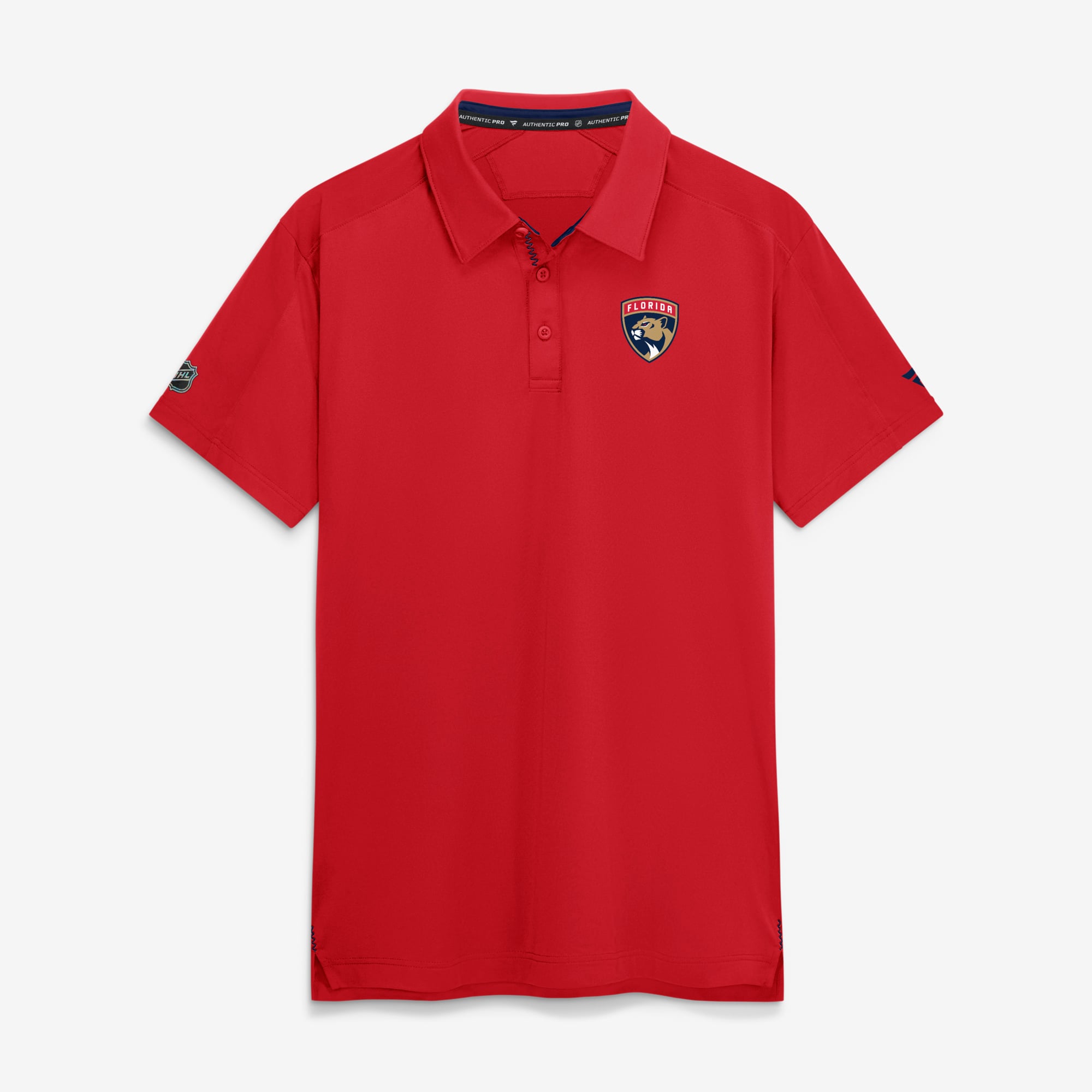 Polo de patinoire authentique Fanatics rouge Florida Panthers pour homme
