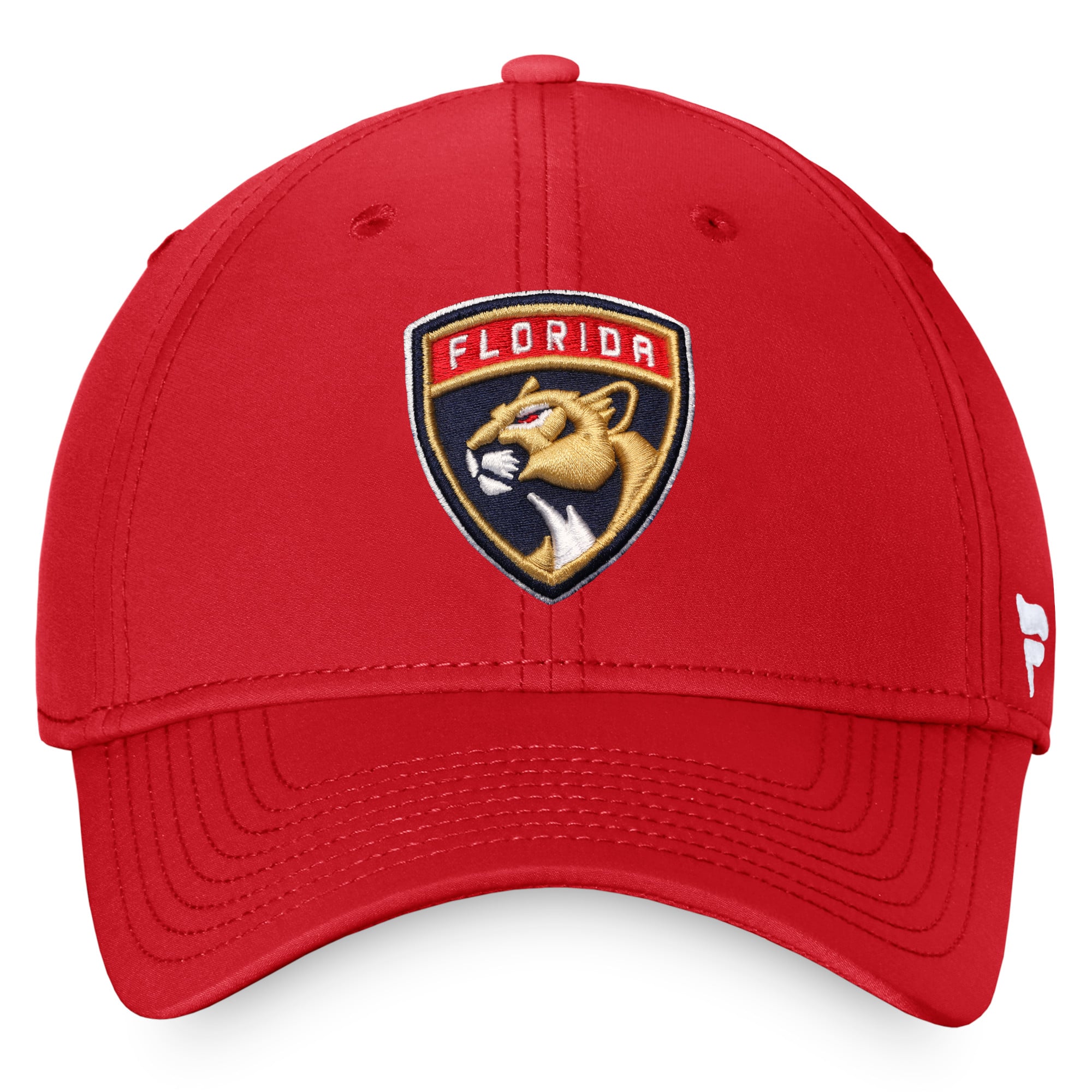 Casquette flexible avec logo principal Fanatics Red Florida Panthers Core pour hommes