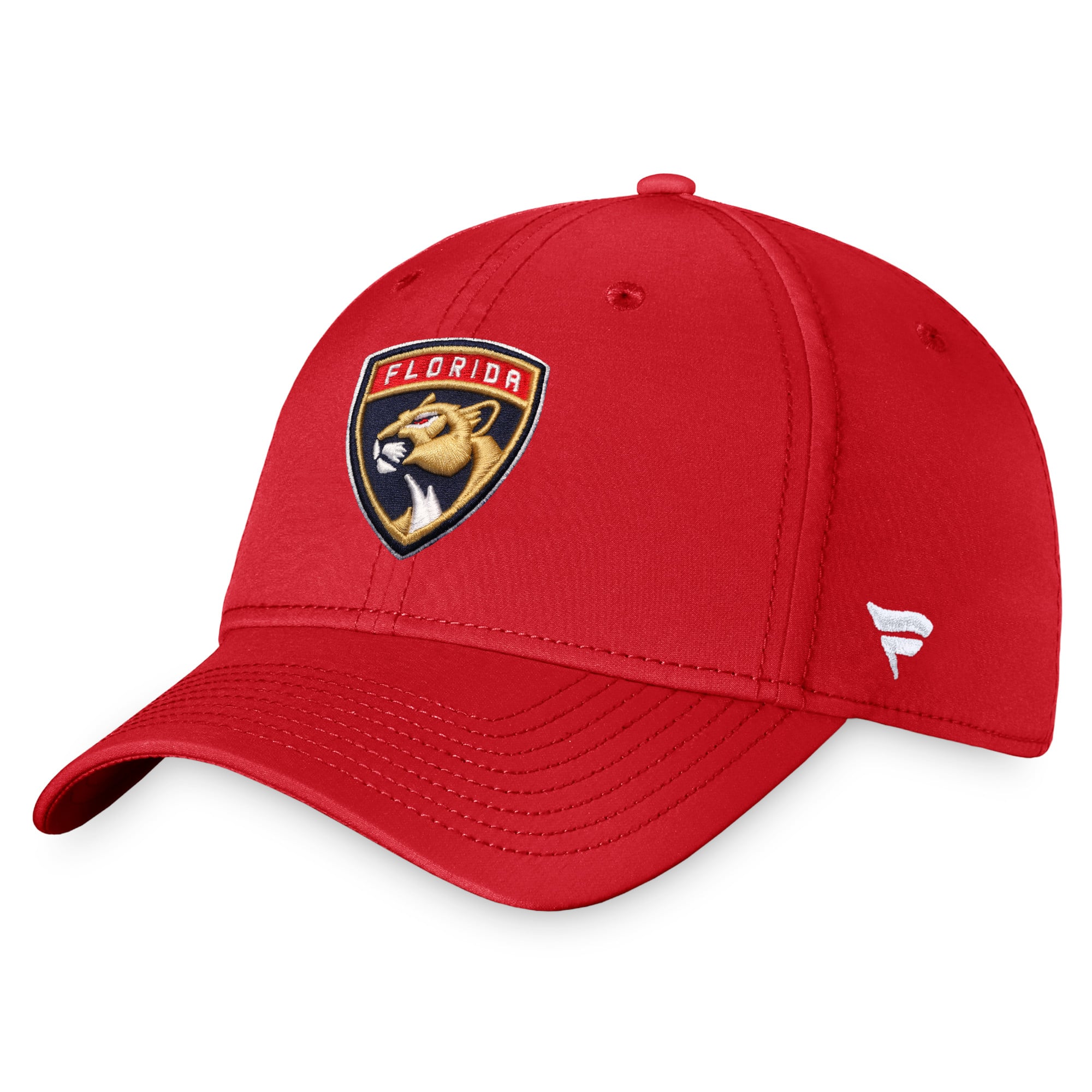 Casquette flexible avec logo principal Fanatics Red Florida Panthers Core pour hommes