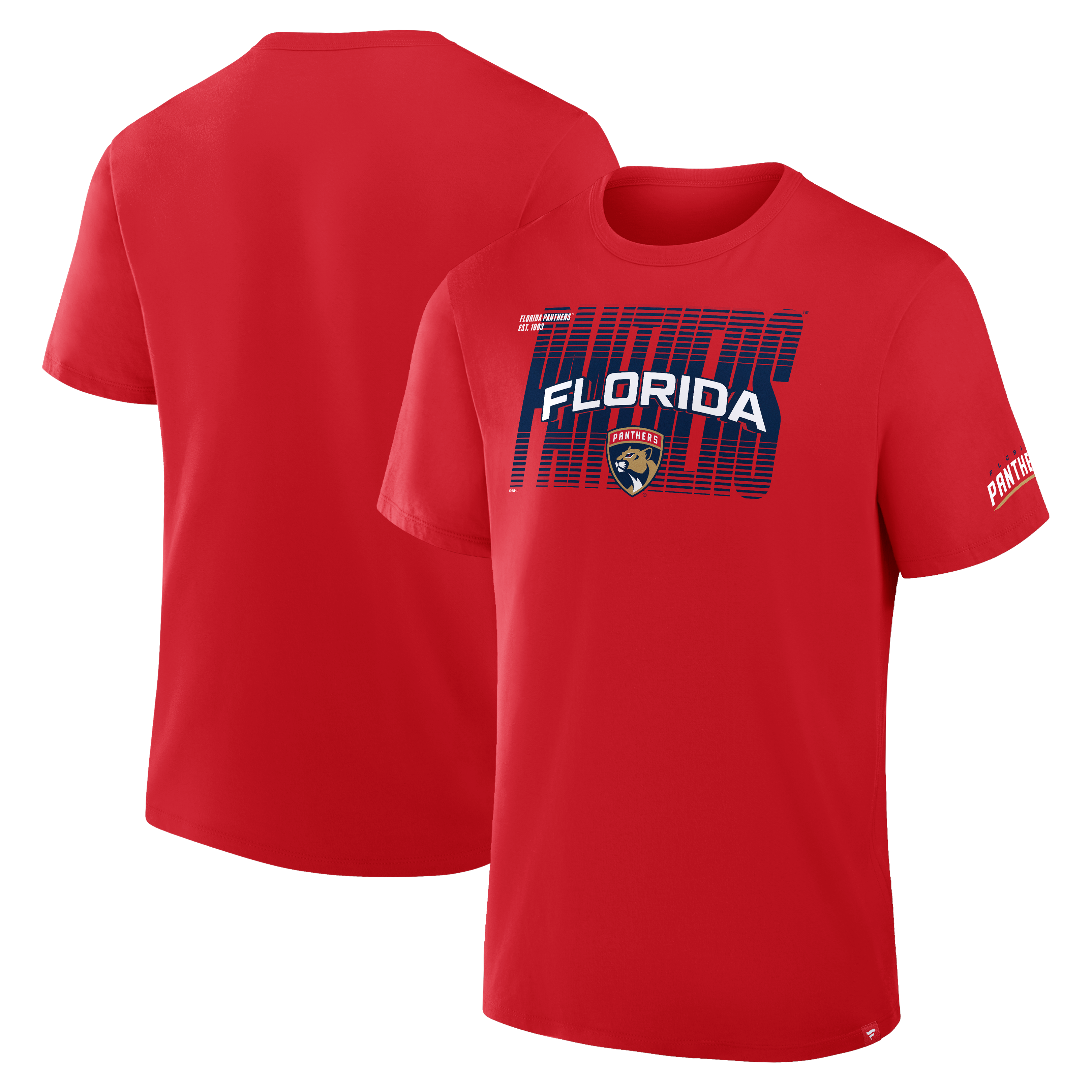 Men's Fanatics Red Florida Panthers Team Vision Legacy T-Shirt